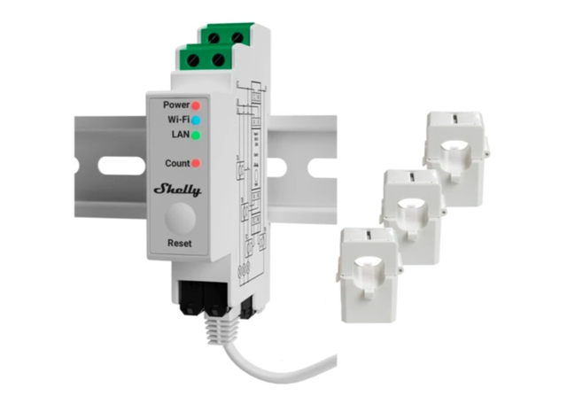 Compteur électrique triphasé Shelly pro 3 EM - ZENDURE