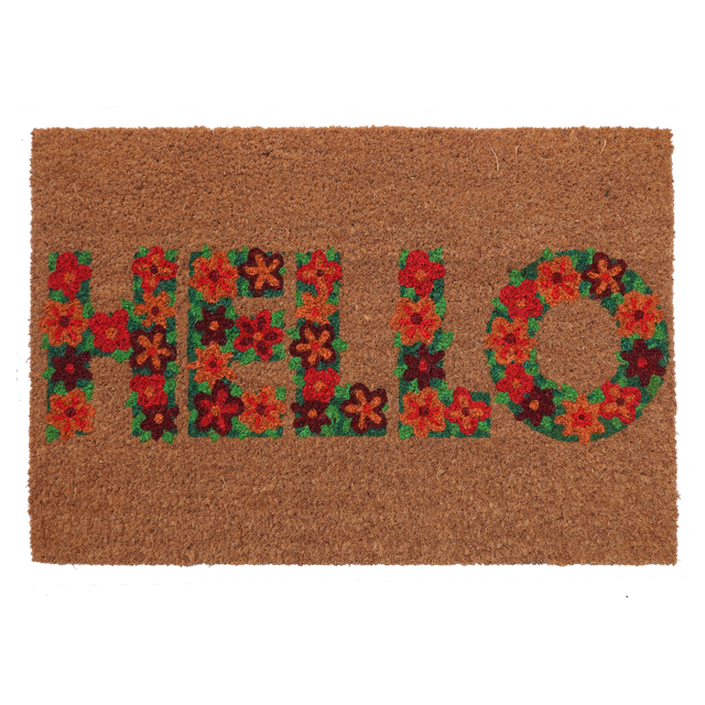 Wycieraczka Fausto Hello kokos 60 x 40 cm Inspire