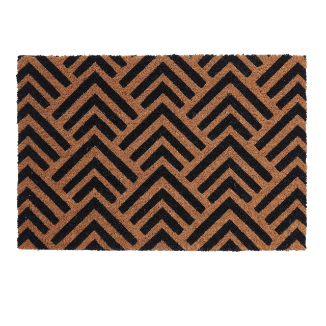 Felpudo coco, látex Spica INSPIRE marrón, negro 40 x60 cm