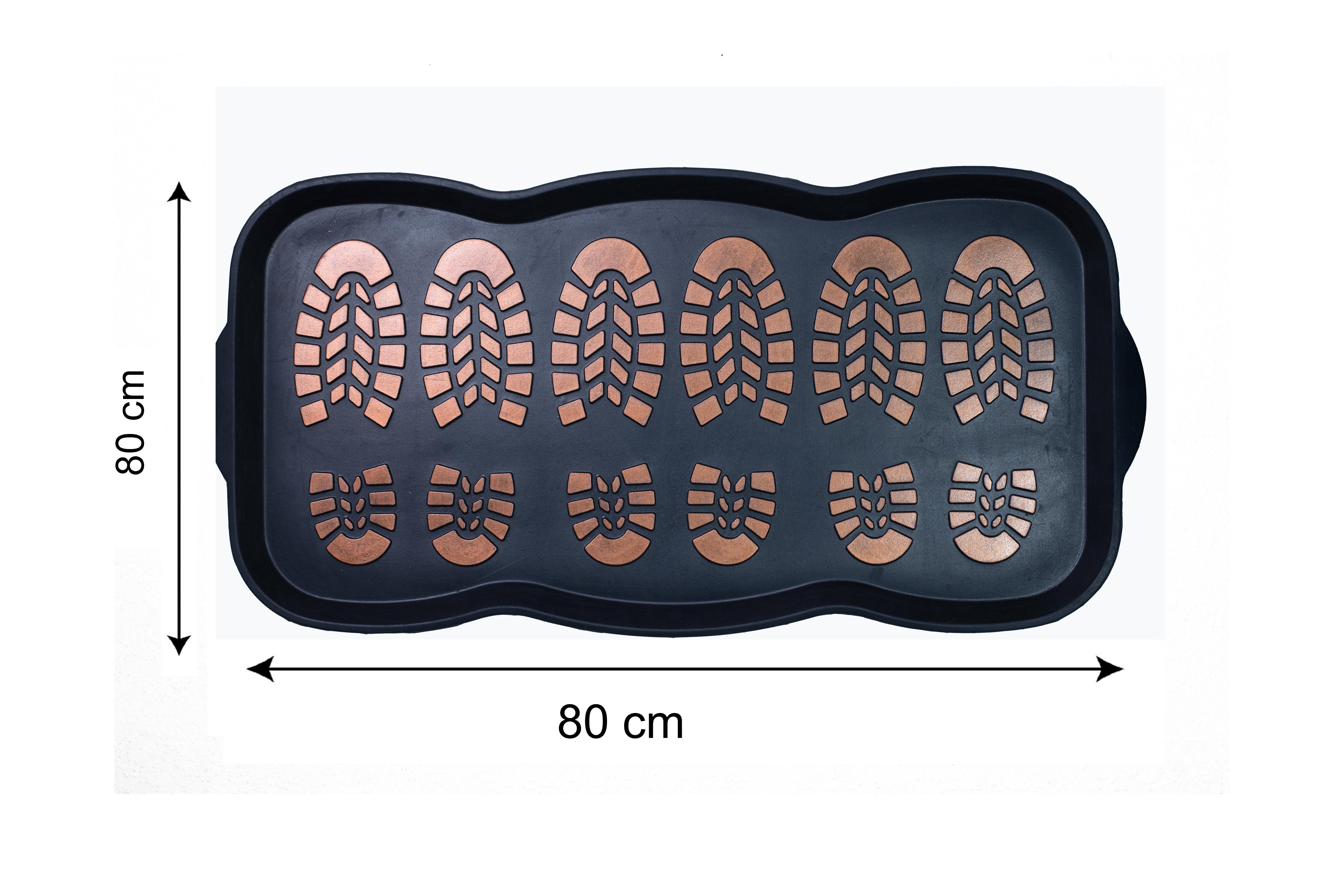 Ociekacz na buty 80 x 40 cm gumowy czarny Inspire - 4