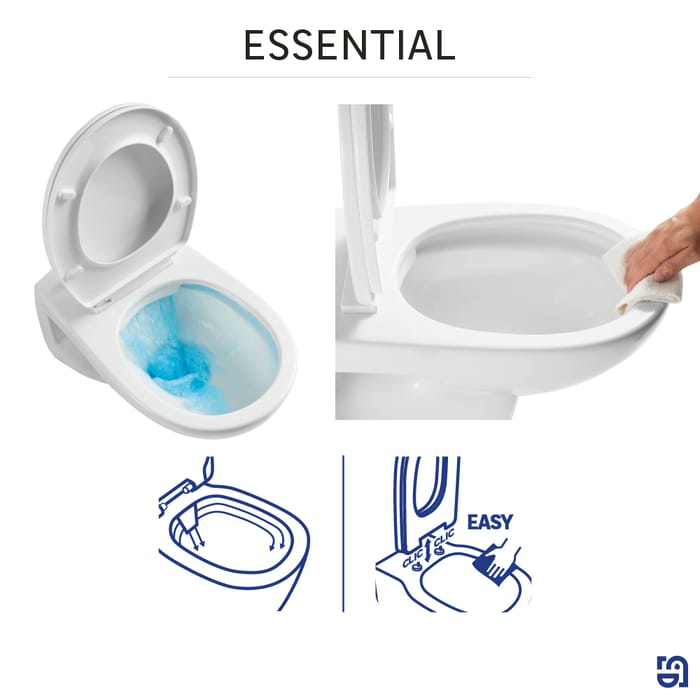 entretien facile cuvette essential sensea