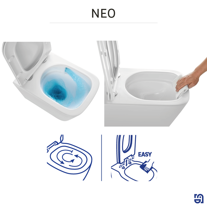 entretien facile wc suspendu neo sensea