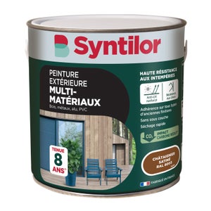 Peinture extérieure bois, aluminium, pvc . SYNTILOR châtaignier satiné 2l Leroy Merlin Les bons plans des petits projets avant l'été