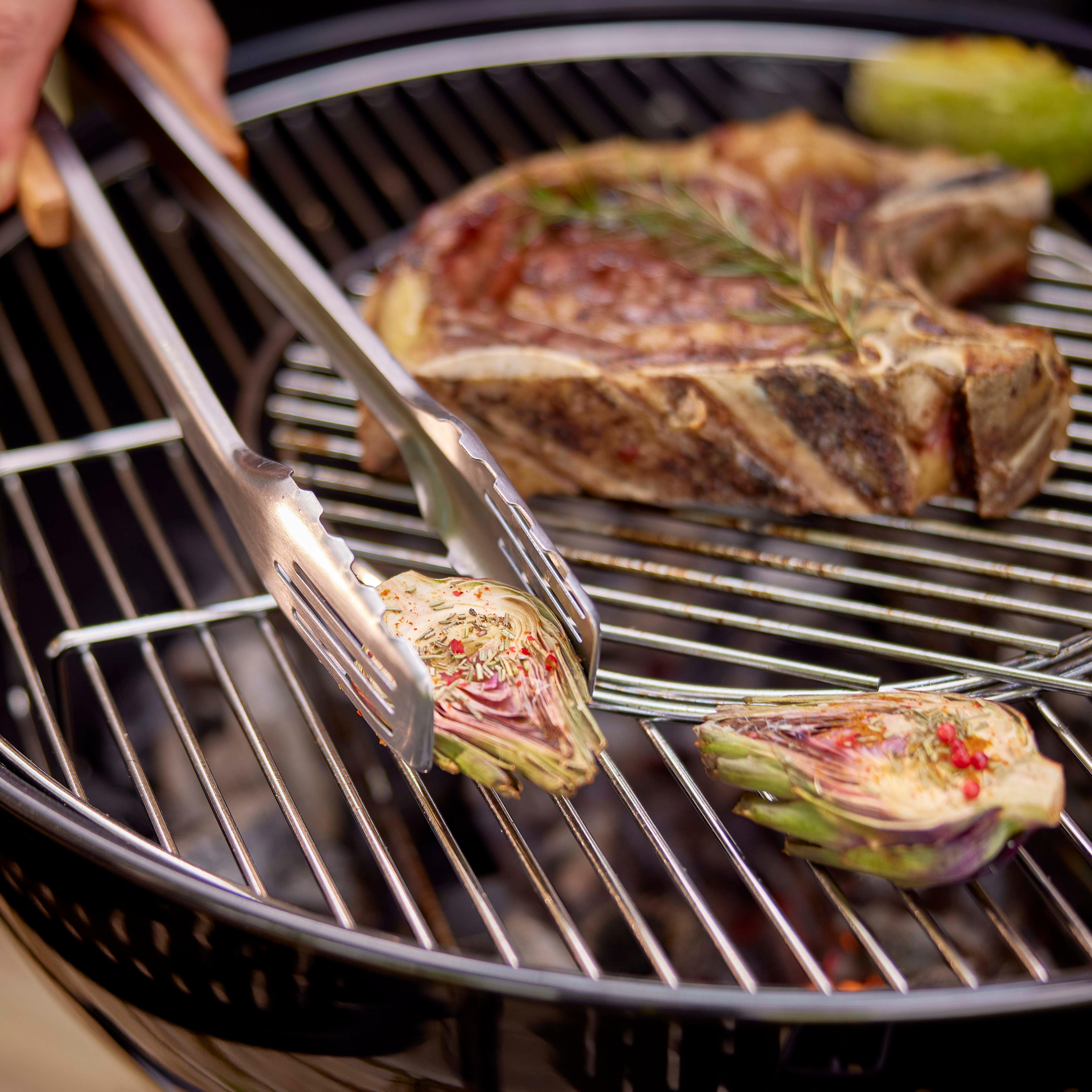 Conjunto de 4 utensílios de barbecue magnéticos em aço inoxidável Naterial - 11