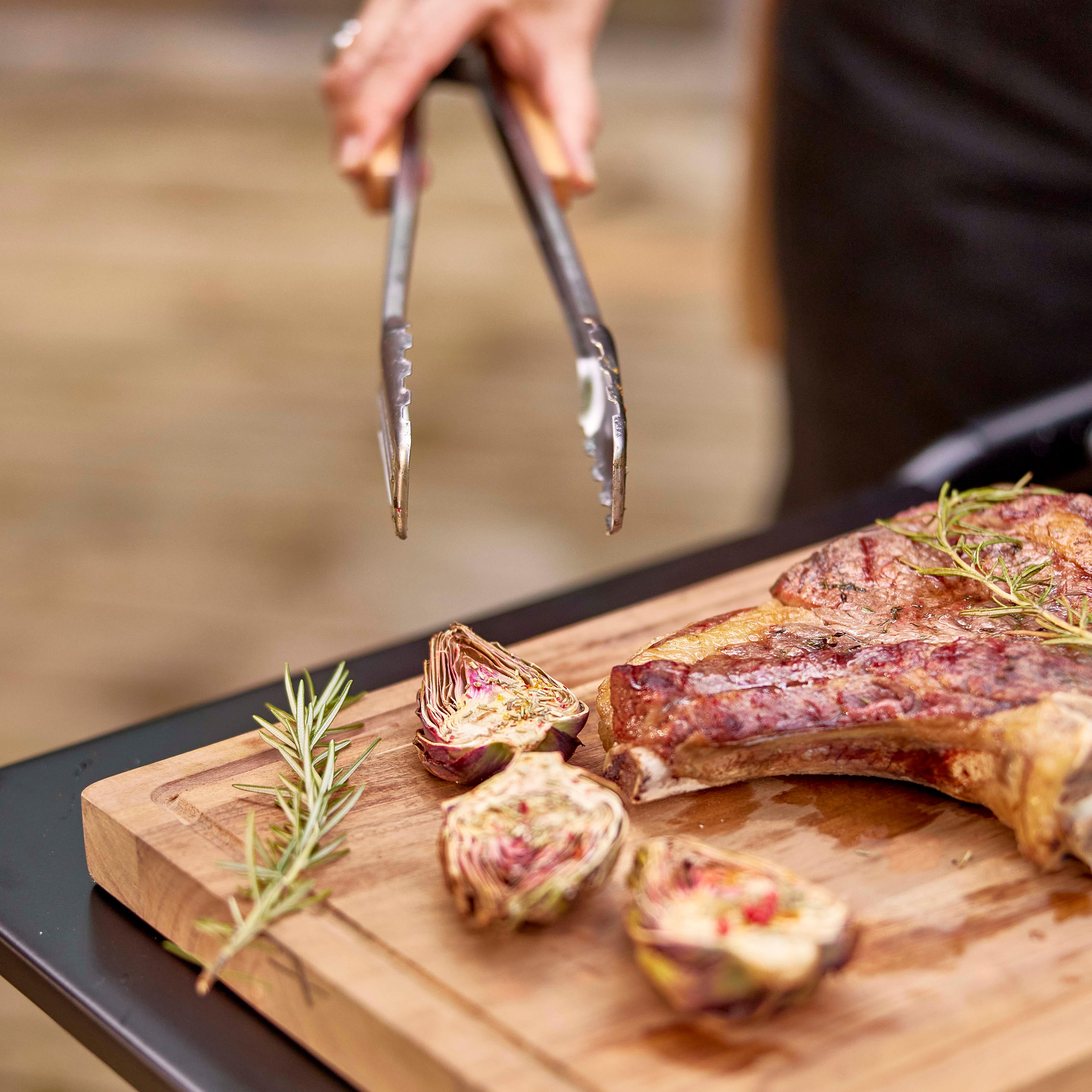 Conjunto de 4 utensílios de barbecue magnéticos em aço inoxidável Naterial - 7