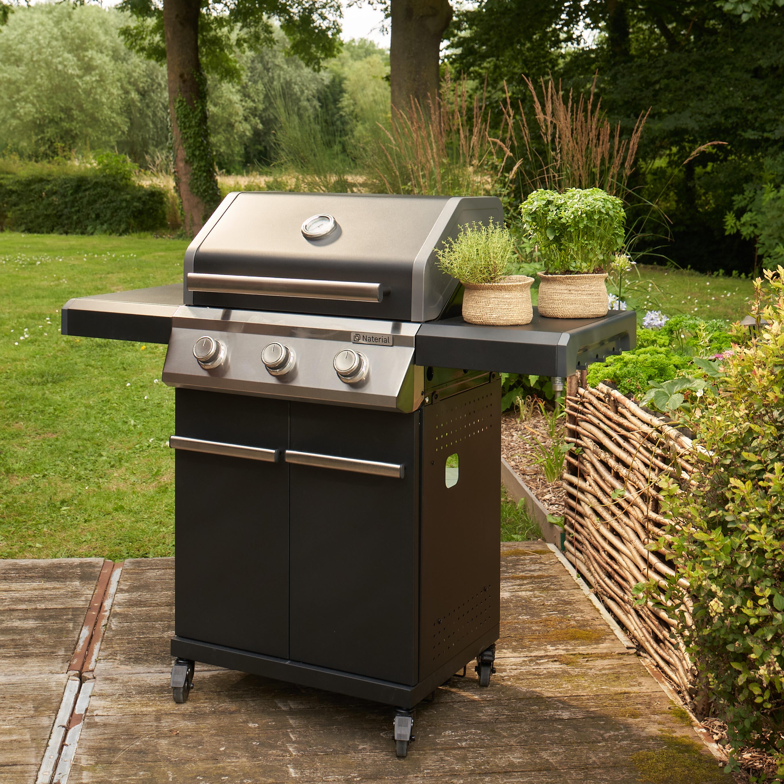 Barbecue a gas NATERIAL Kenton II 3 bruciatori - 8