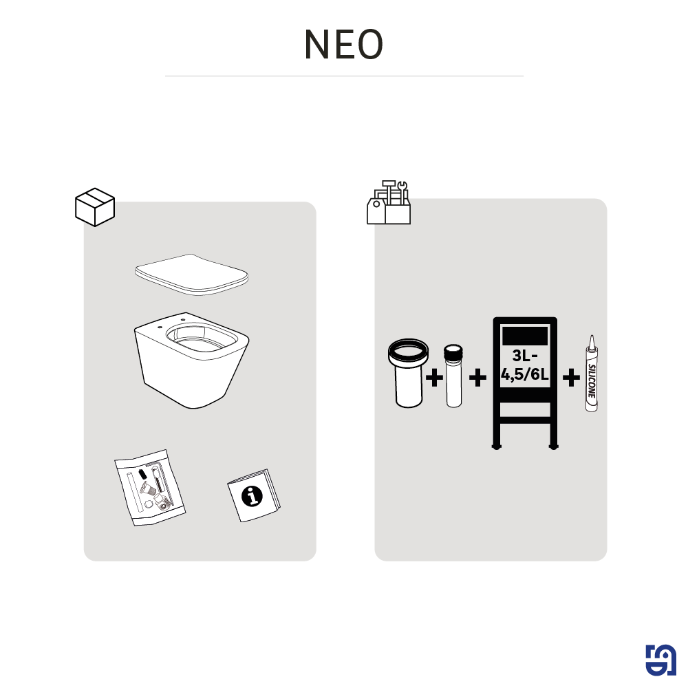 Miska WC wisząca Square Sensea - 7