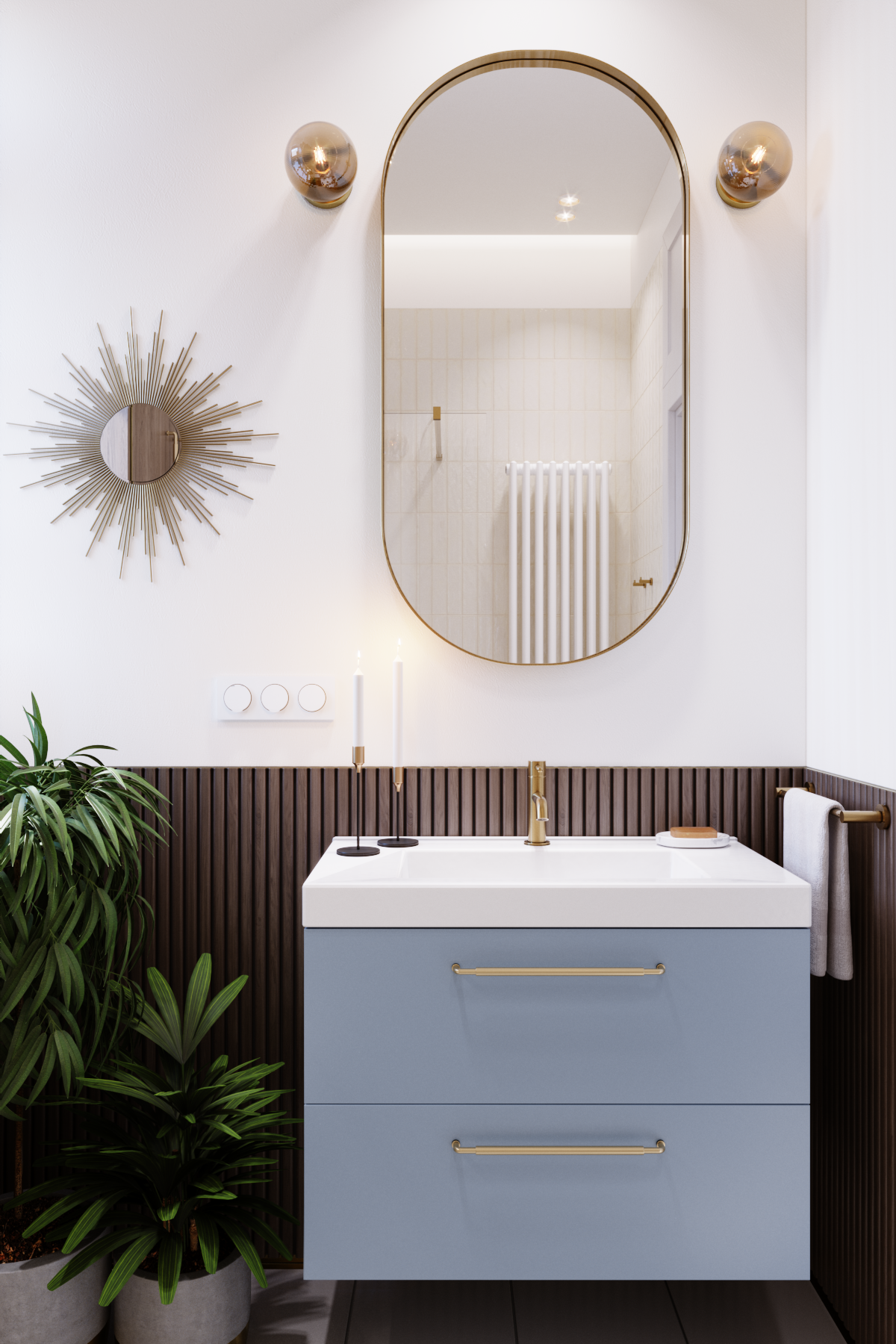 Kinkiet Callas bursztyn E14 Inspire - 4