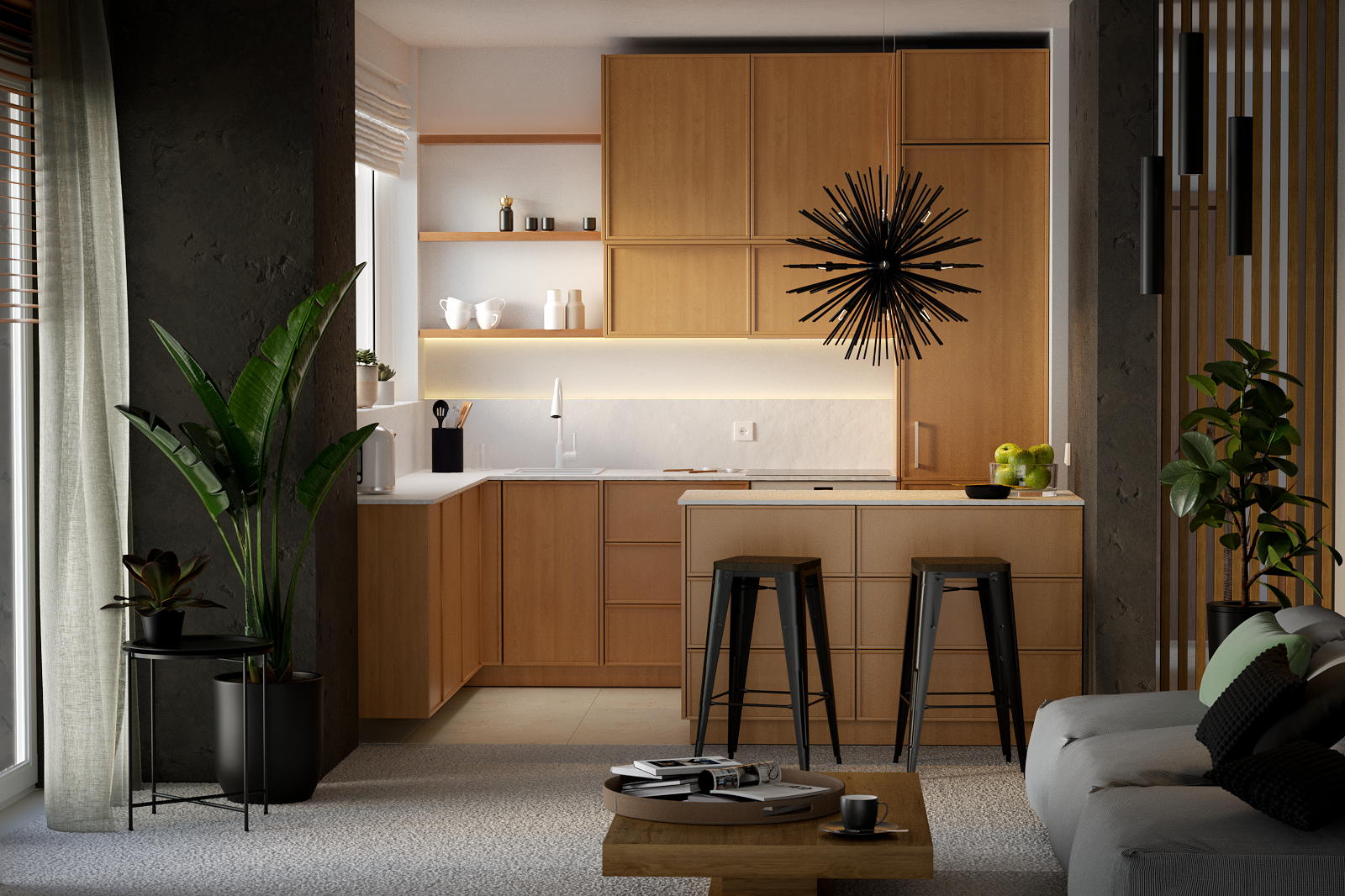 Stolik ogrodowy okrągły Mobis 45 cm antracytowy Naterial - 9