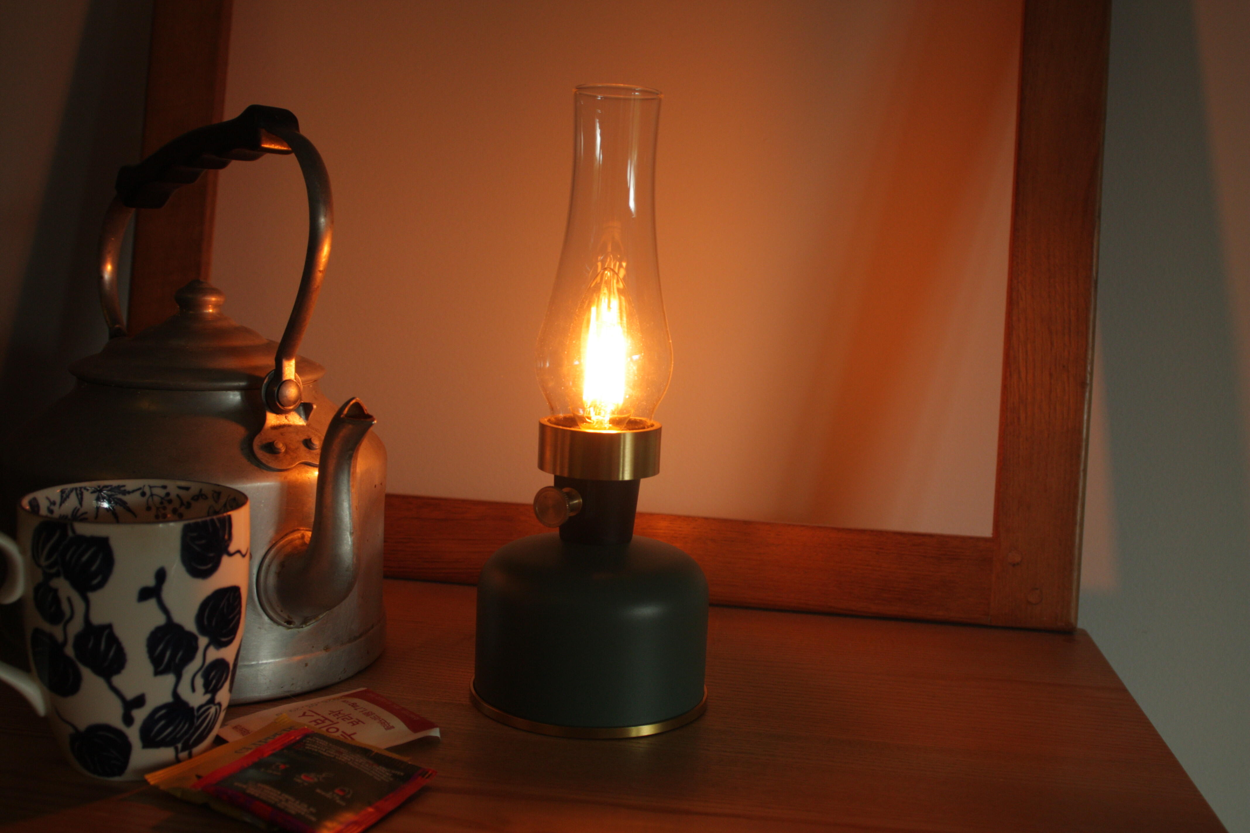Lampe extérieure de table rechargeable USB, 200 Lumen noir Mistral WATT&HOME - 2