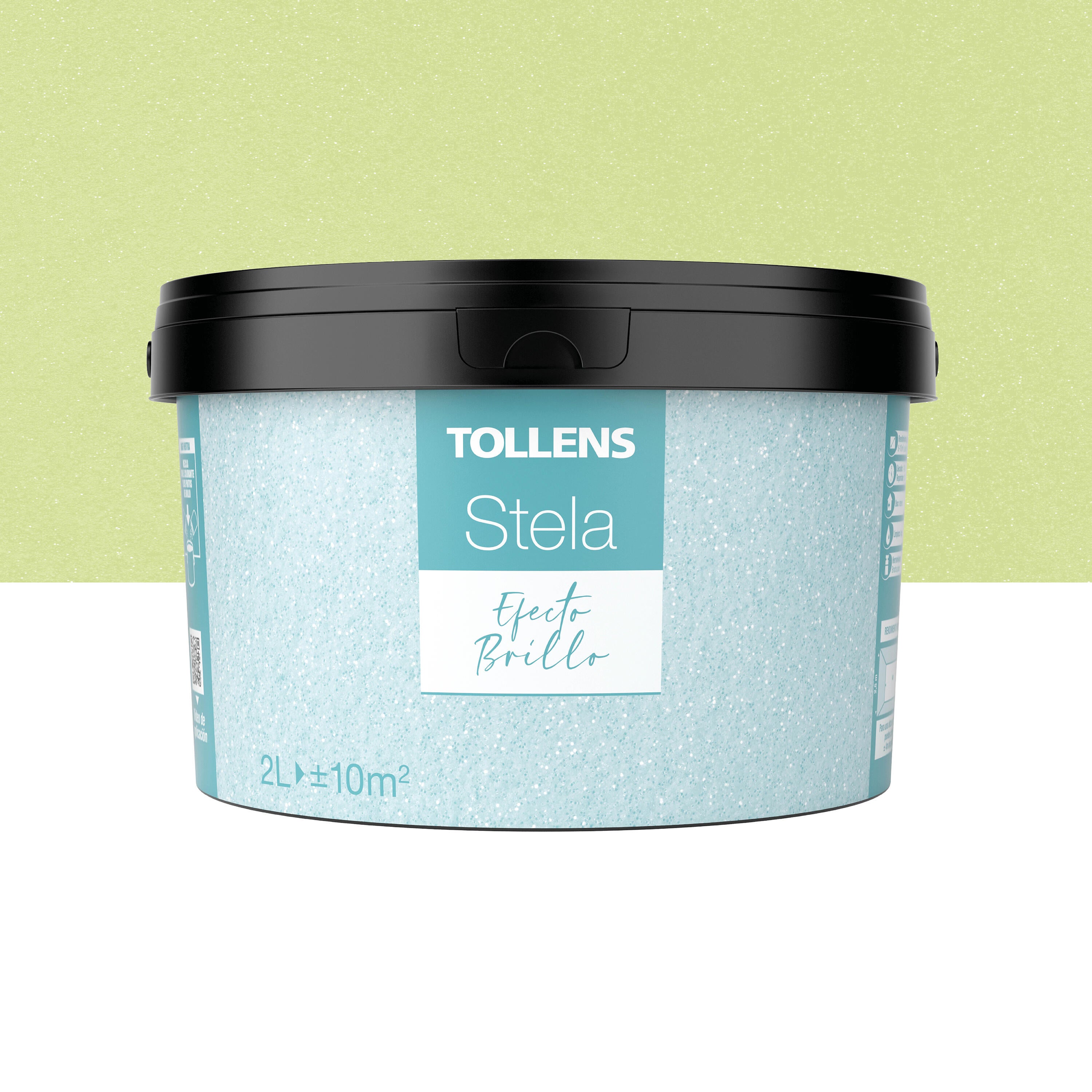 Pintura decorativa stela puntos de brillo tollens 2l color a tu gusto lima
