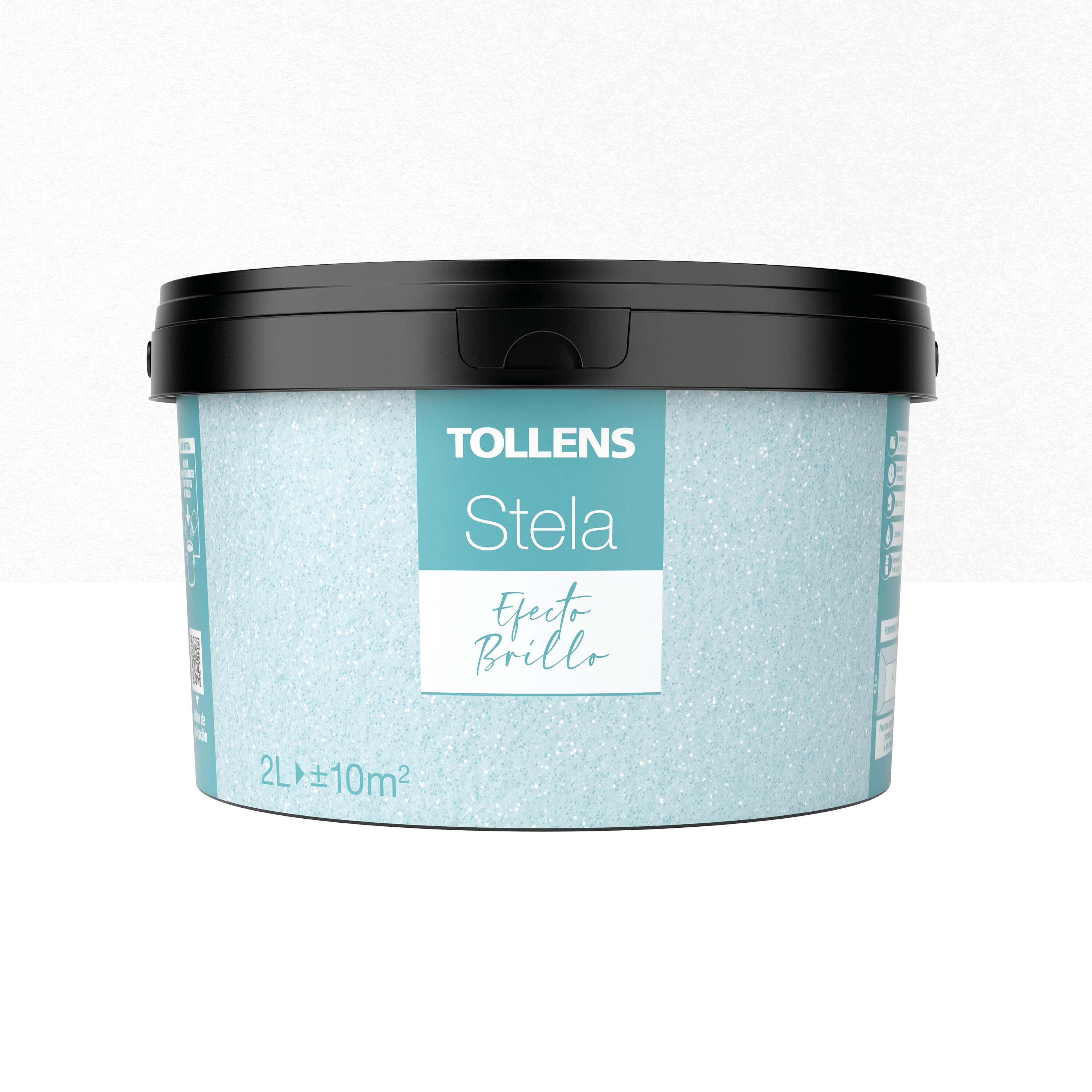 Pintura decorativa stela puntos de brillo tollens color a tu gusto 2l blanco