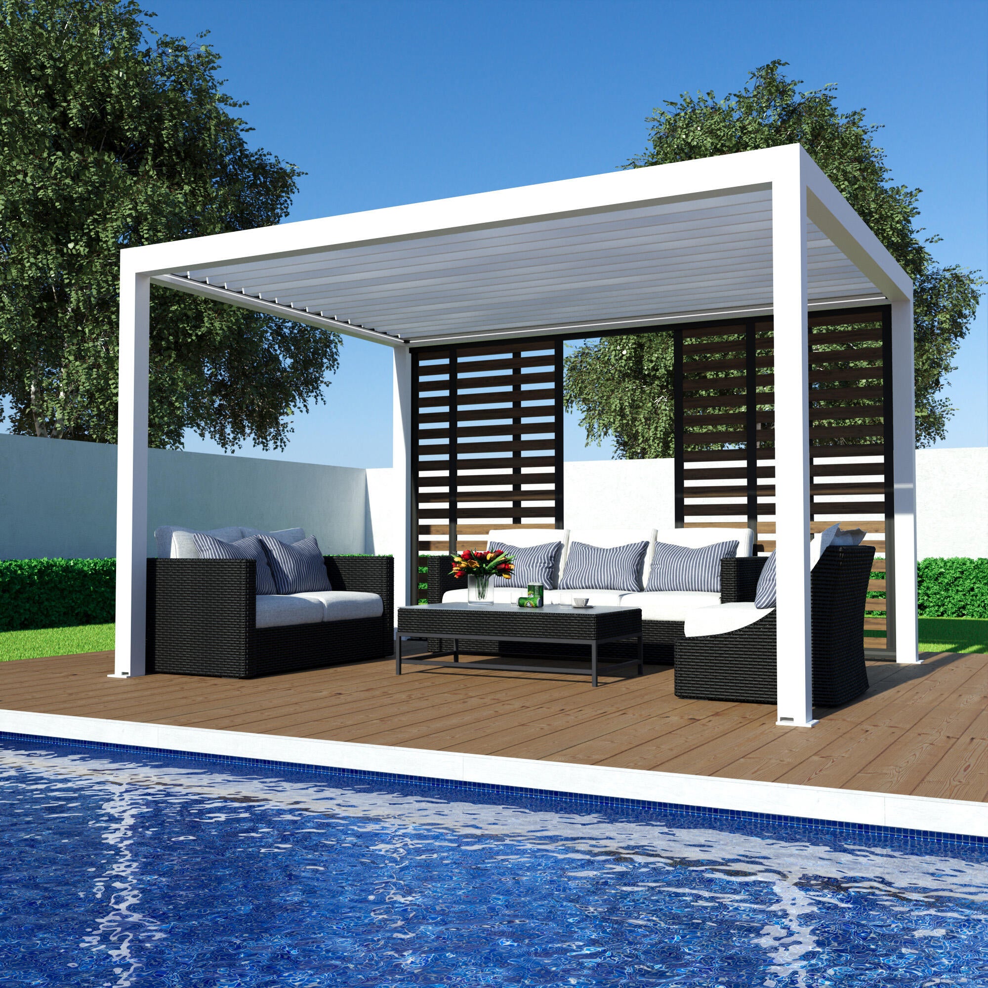 4 Paneles Tokio 2x2.5 m gris /pino - 2