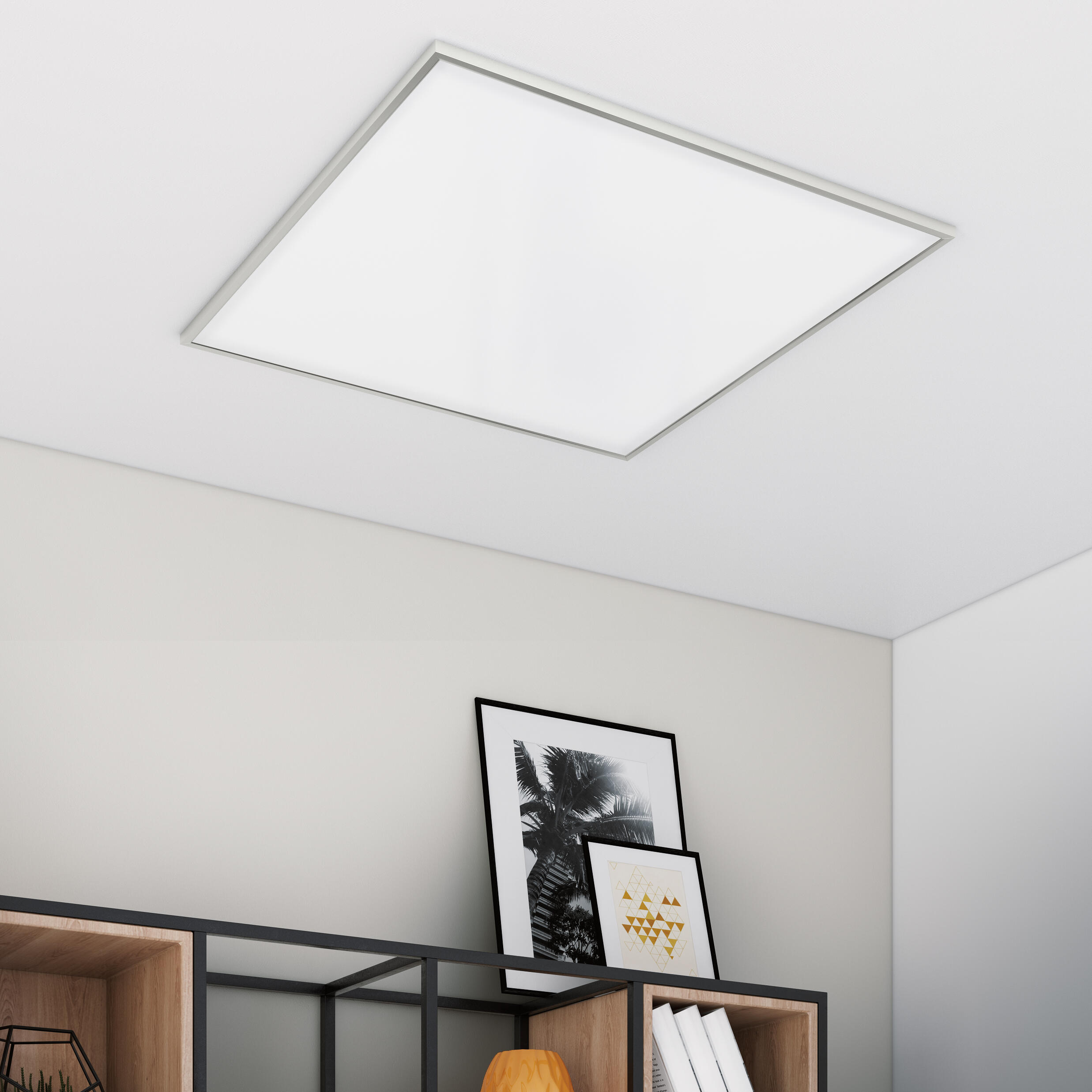 Panneau LED Gdansk, 59.5 x 59.5 cm, variation blancs/intensité, alu INSPIRE - 2