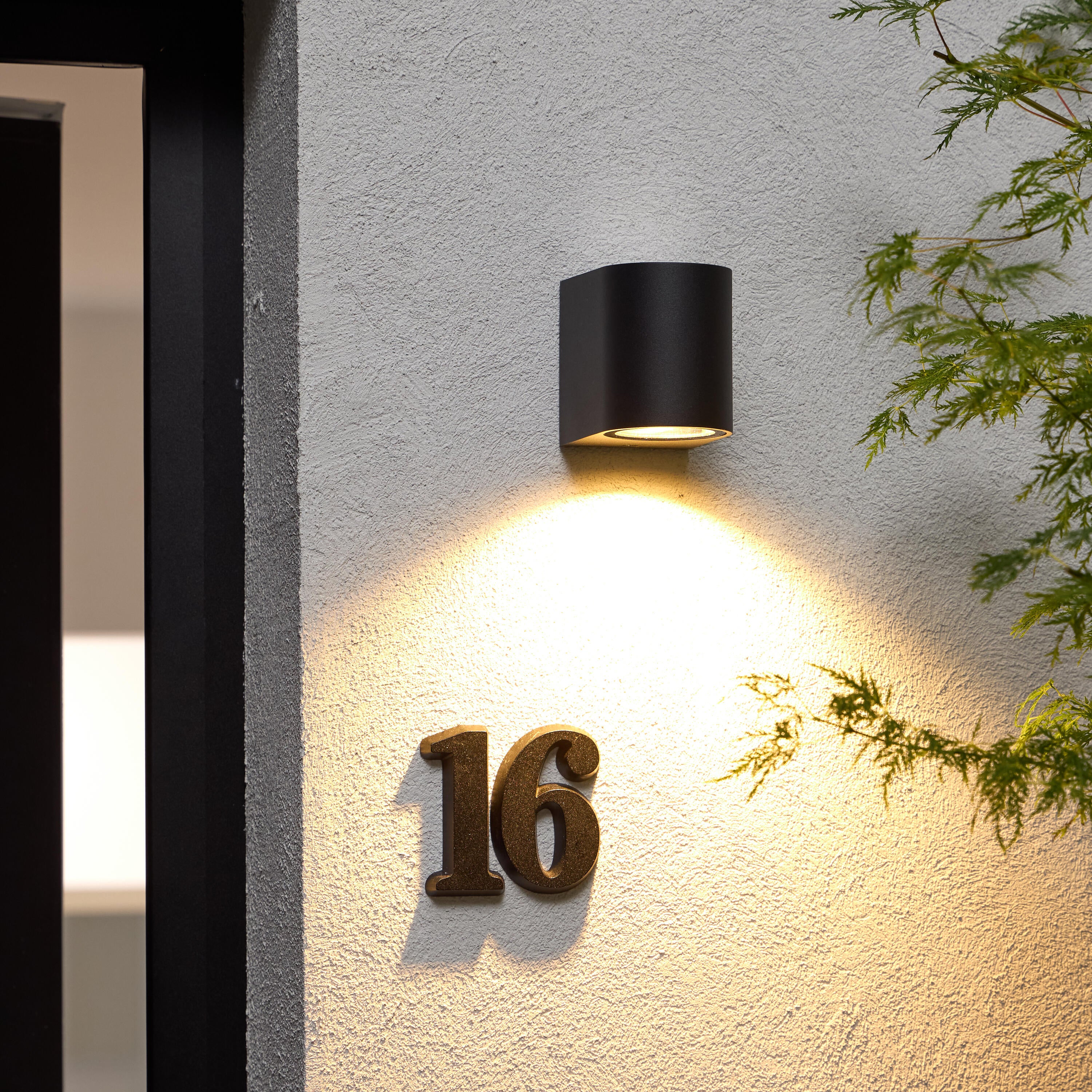 Kinkiet zewnętrzny Corfu czarny GU10 okrągły IP54 LED Inspire - 2