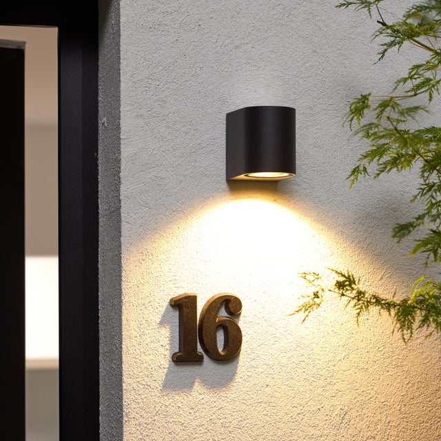 Applique da esterno Kofu nero IP54 1X GU10 INSPIRE