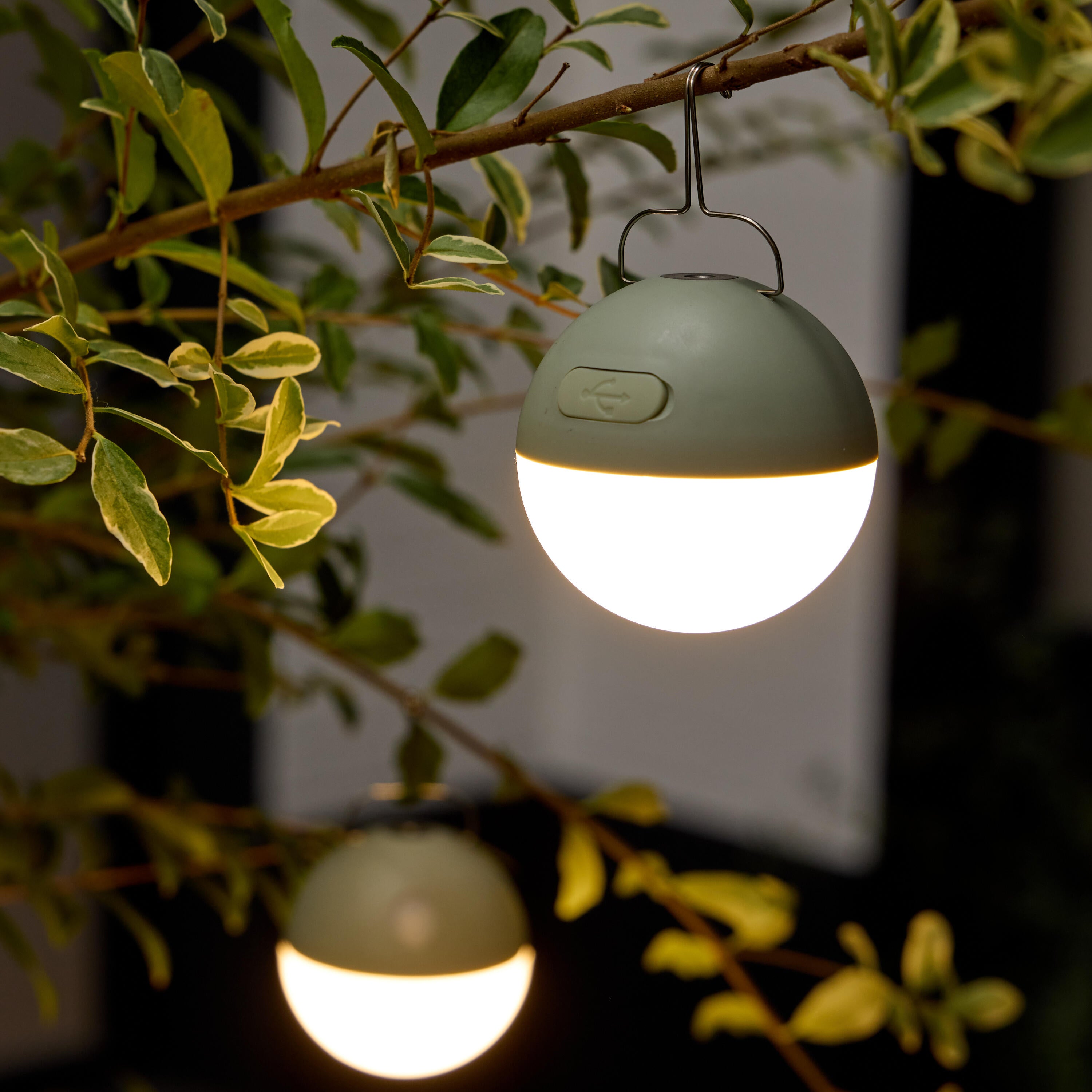 Lot 2 boules Led charge USB, à suspendre, intensité variable Mini Caspe INSPIRE - 5