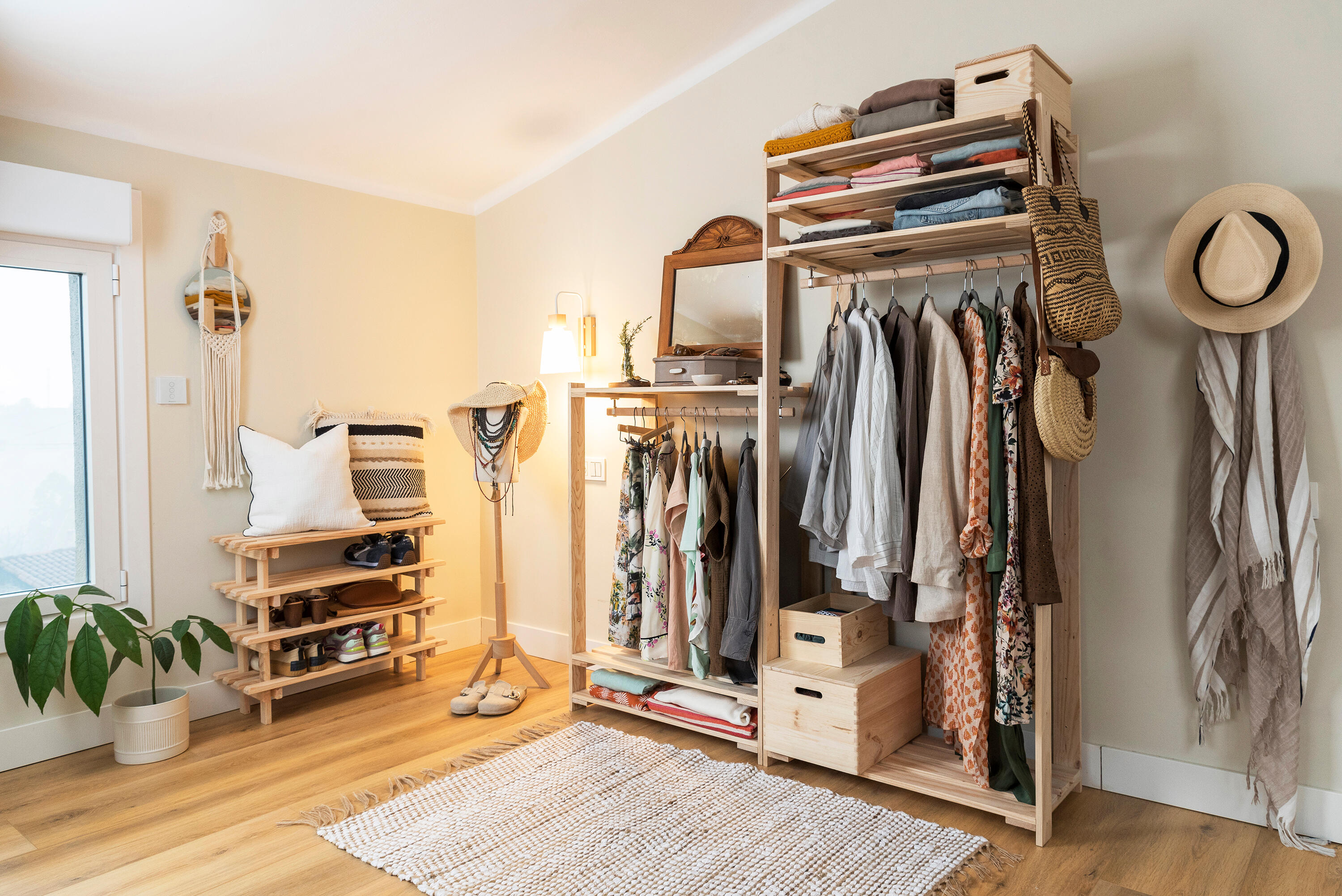 Banco zapatero Evolution para 9 pares color beige 75x30x25.9 cm - 3