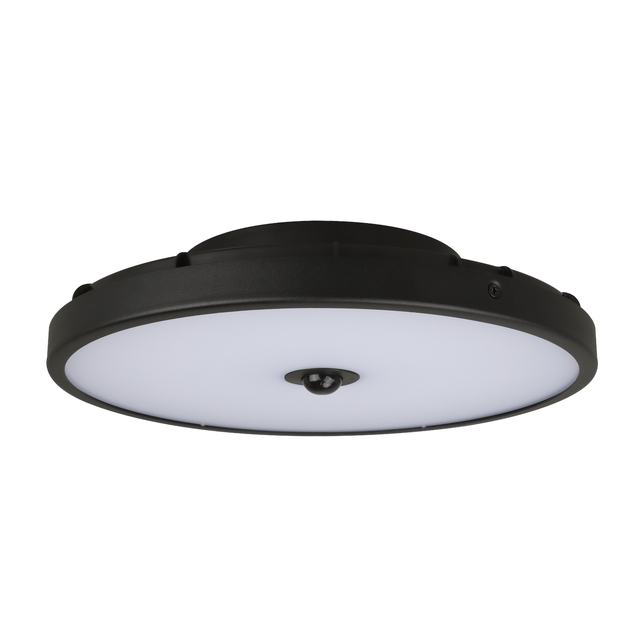 Plafon Pono czarny z czujnikiem IP54 LED Inspire