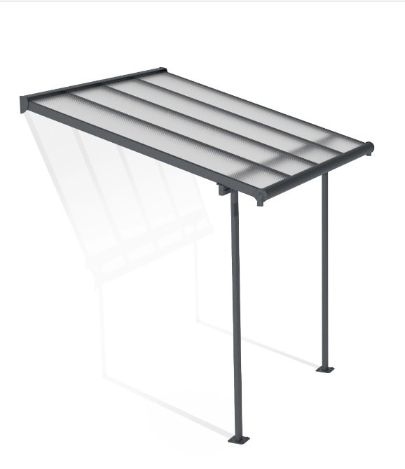 Pérgola de aluminio 224x300x224.5 cm
