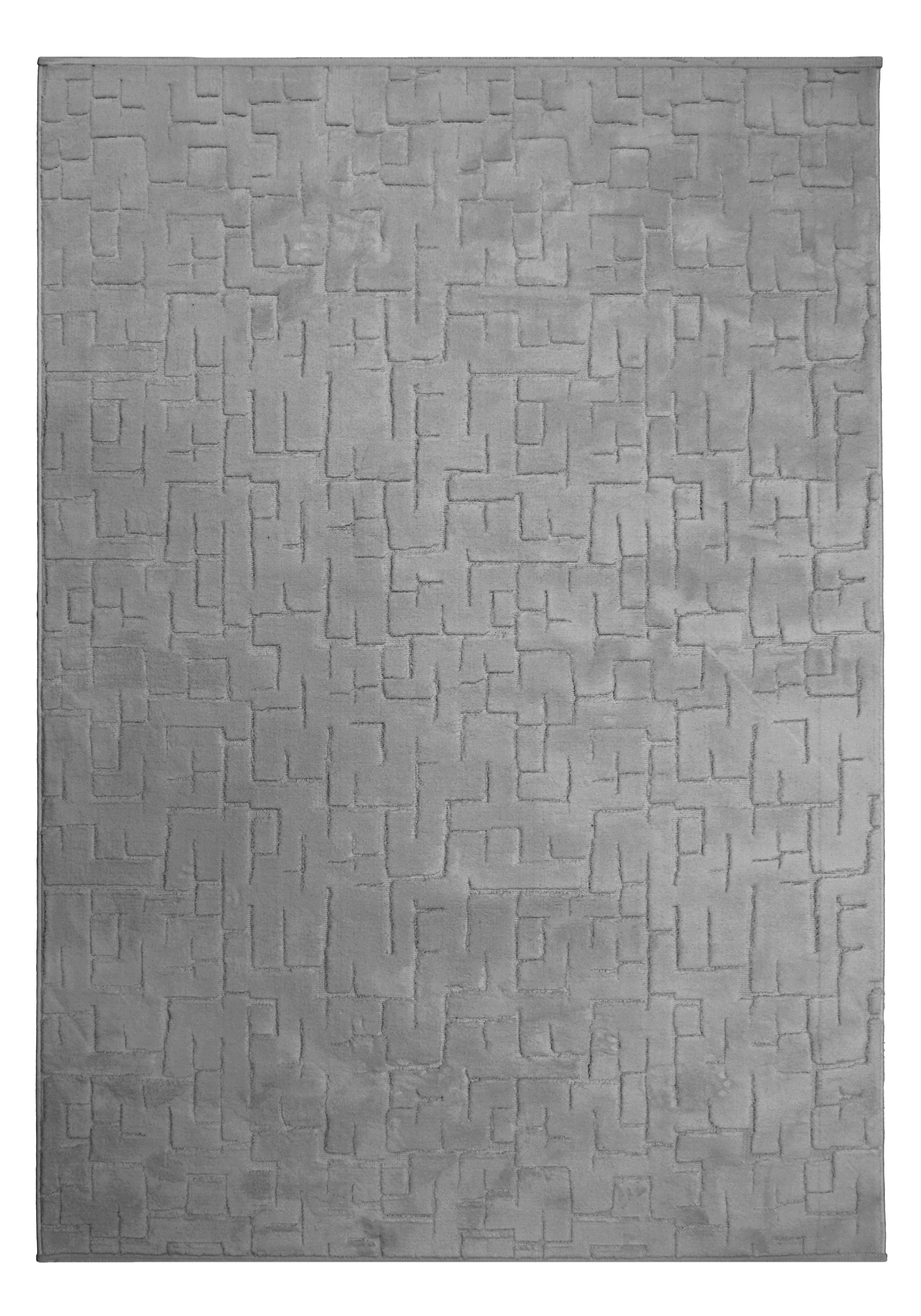 Alfombra poliéster pelo medio bosco 866/017 geométrico gris 240x340cm