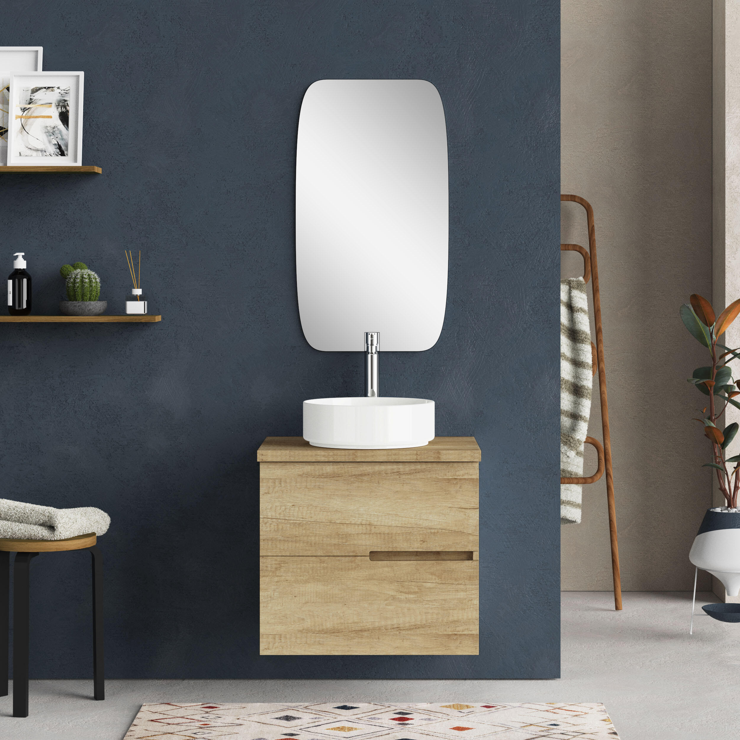 Encimera lavabo alda olmo 71x46x3 cm