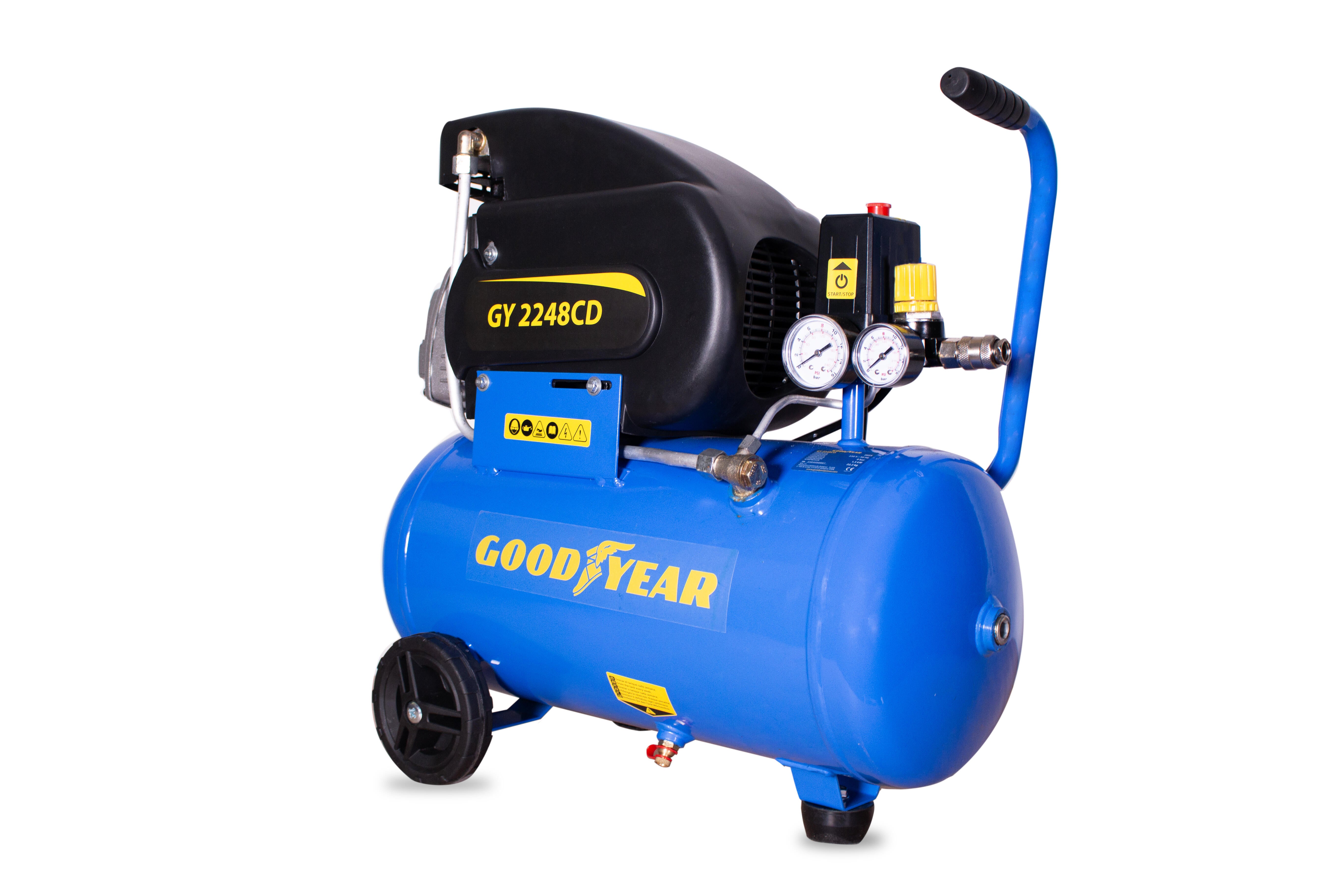 Compressor com óleo 24 litros 2HP Goodyear Gy 2248CD - 6