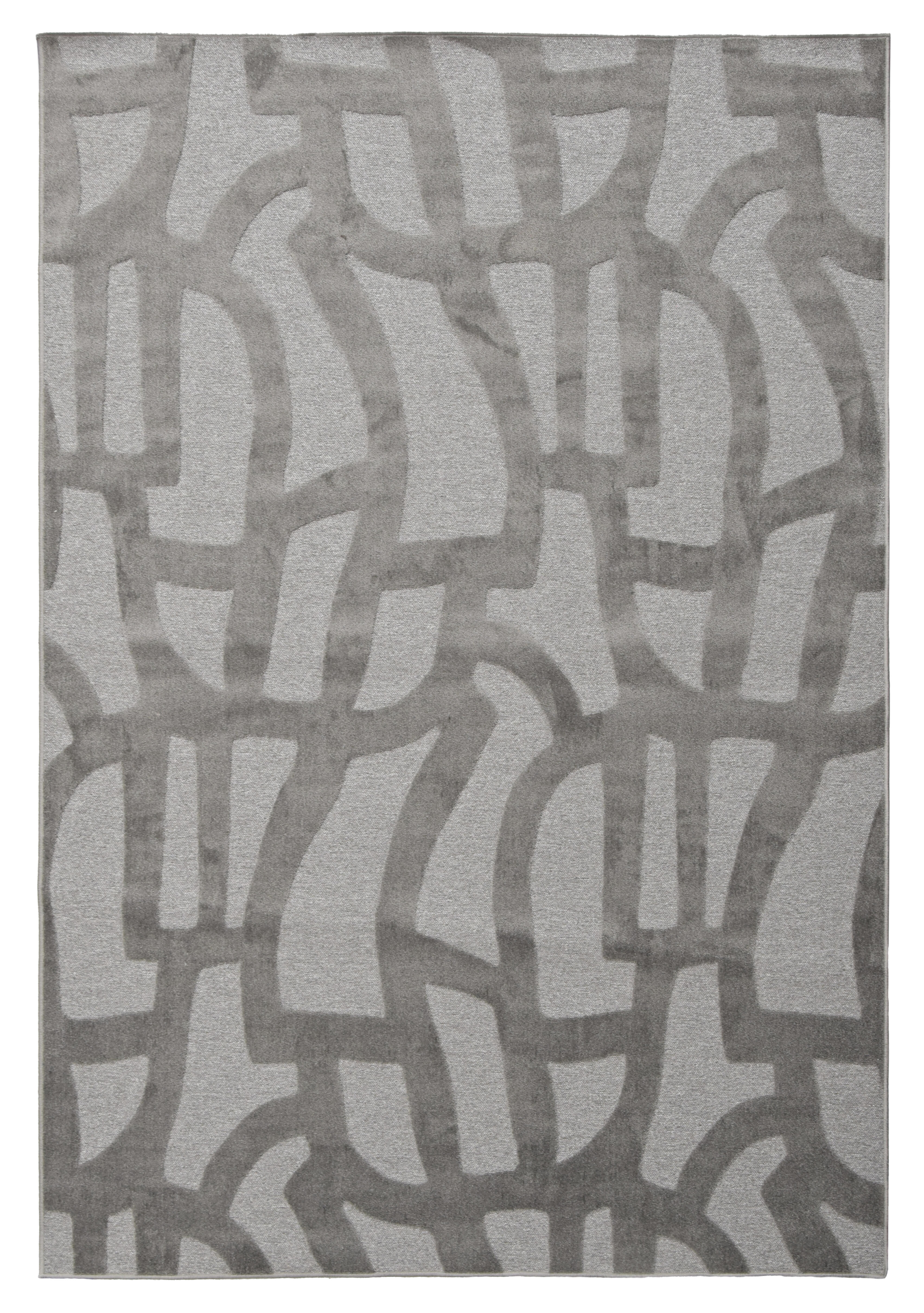 Alfombra poliéster pelo corto malmo 003/313135 geométrico gris 240x340cm