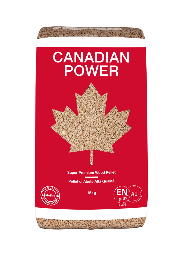 Pellet Canadianpower ENplus A1 15 kg in abete