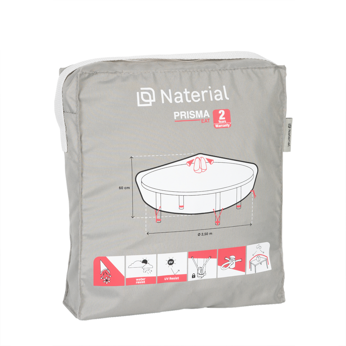 housse de protection table ronde naterial 