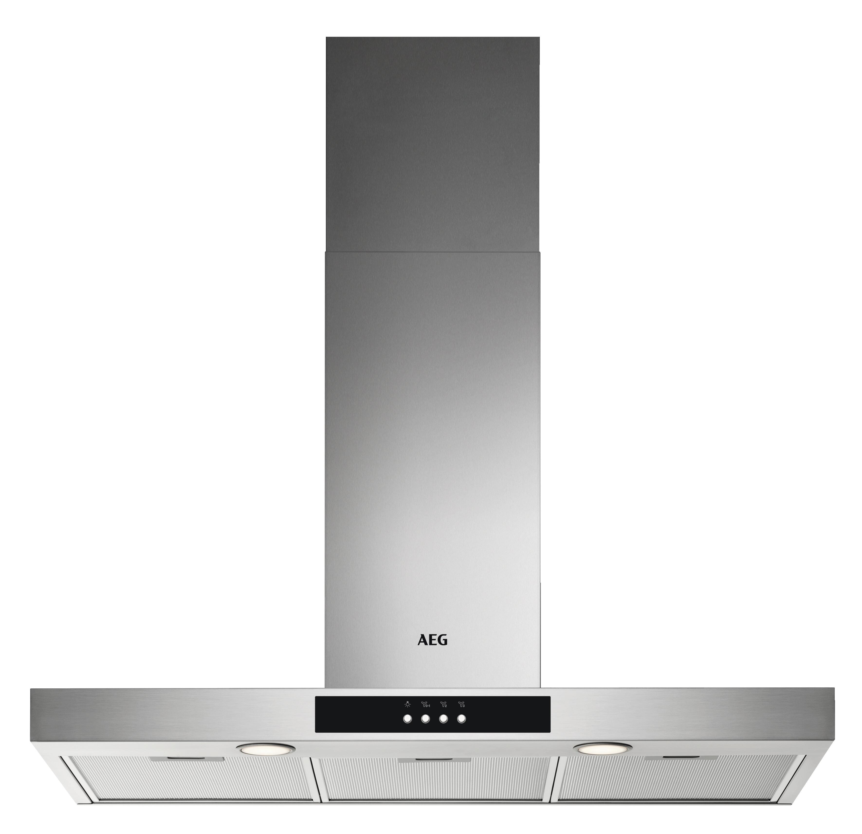 Campana de pared aeg dbb3951m 90 cm 600 m³/h inox c