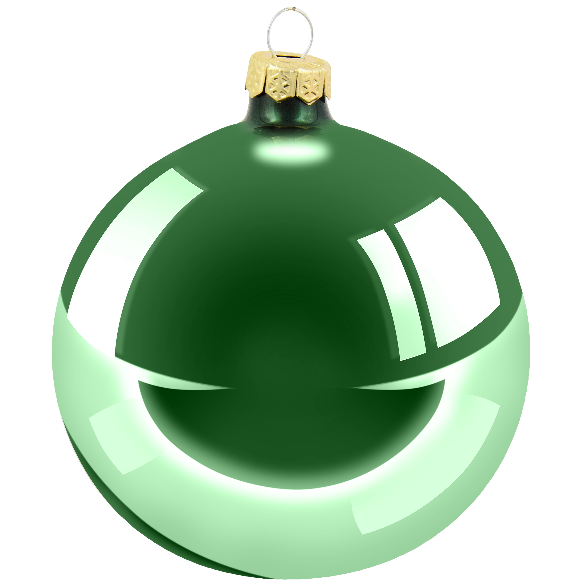 Bombki szklane 8cm 6szt. zielone Vitbis - 3