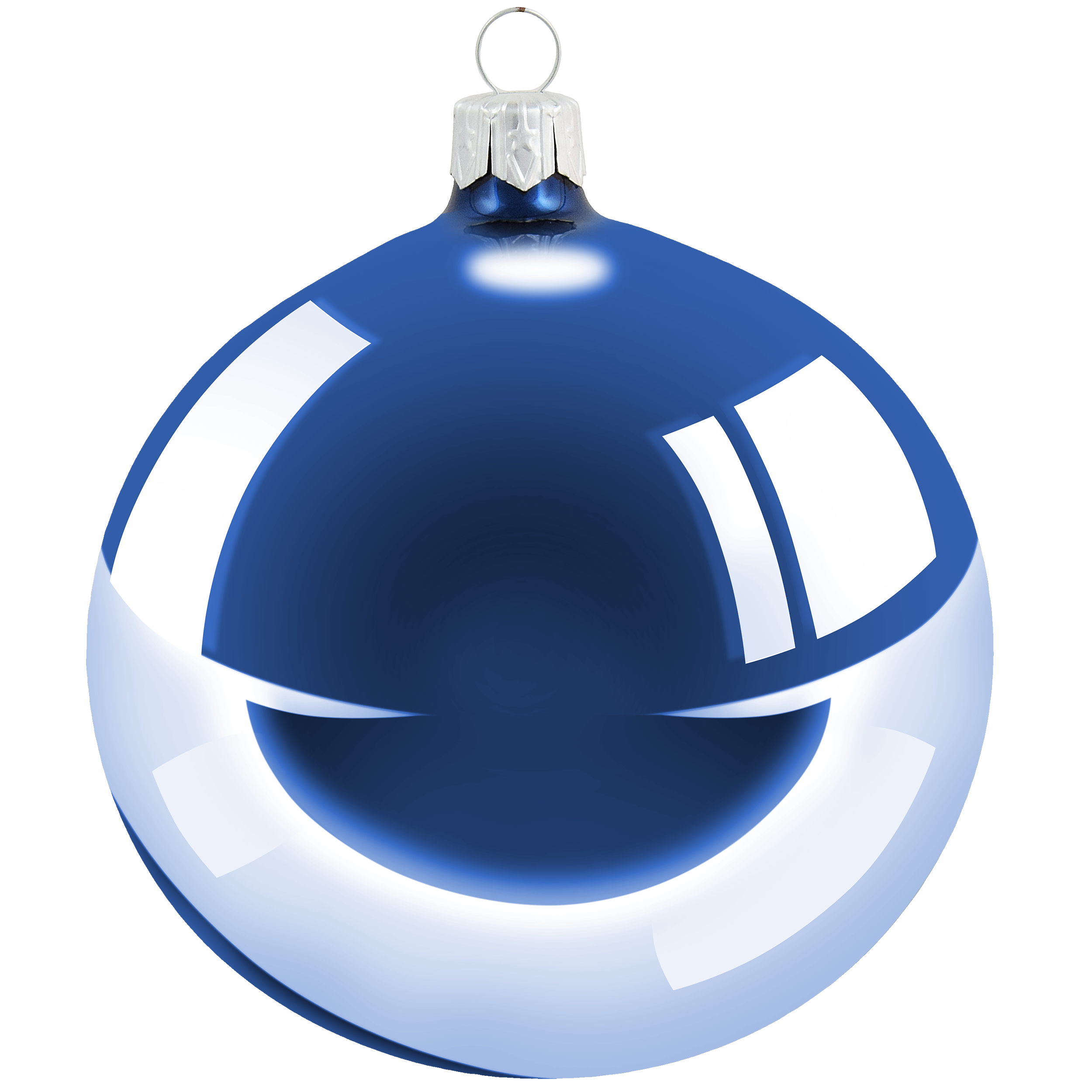 Bombki szklane 4cm 12szt. niebieskie tuba Vitbis - 8