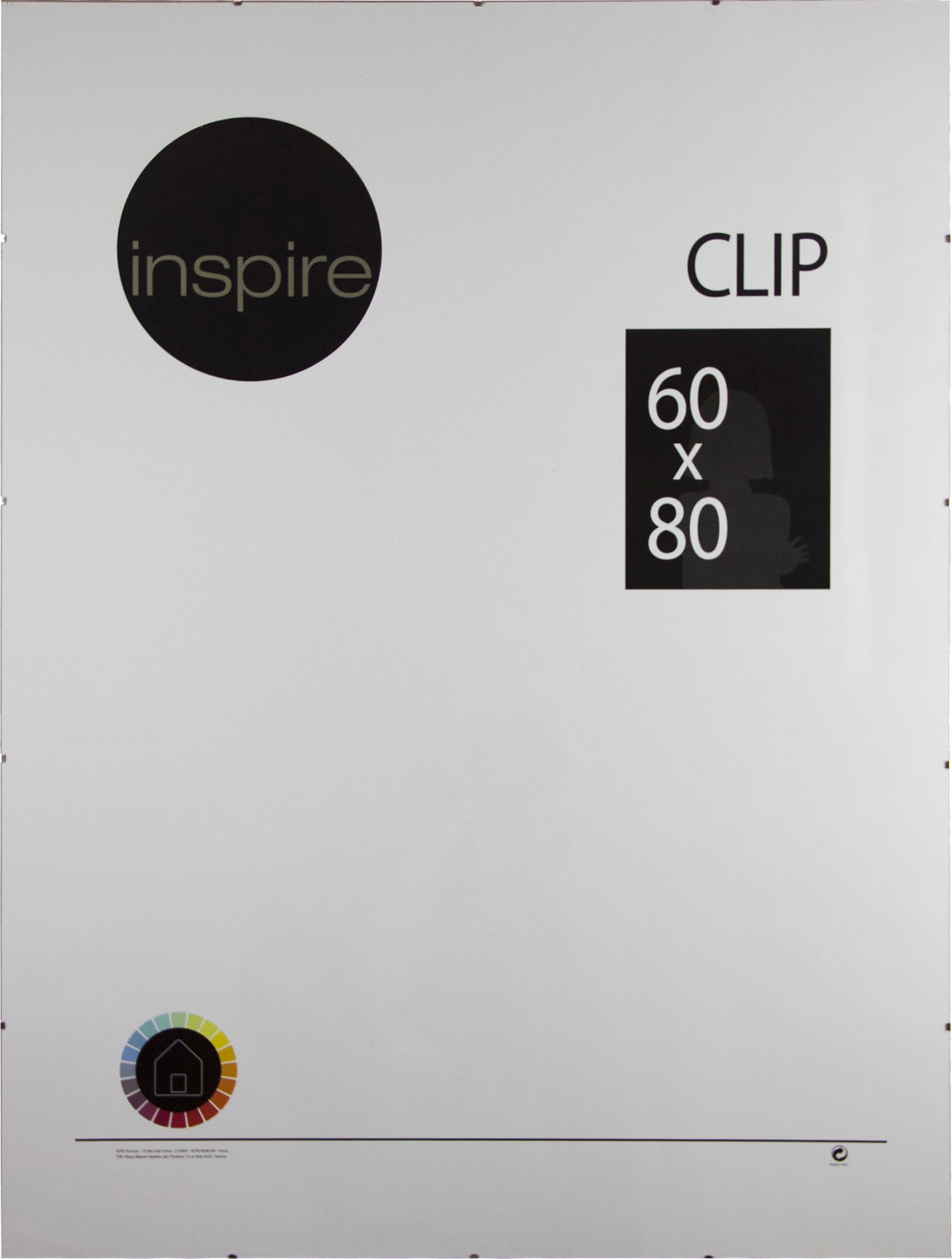 Marco clip INSPIRE rectangular de 60 x 80 cm. Vidrio sintético. Apto para colgar - 2
