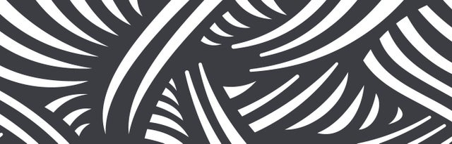 Lame décorative haute aluminium Palm gris zinc Klos up! l.146 x H.32 cm