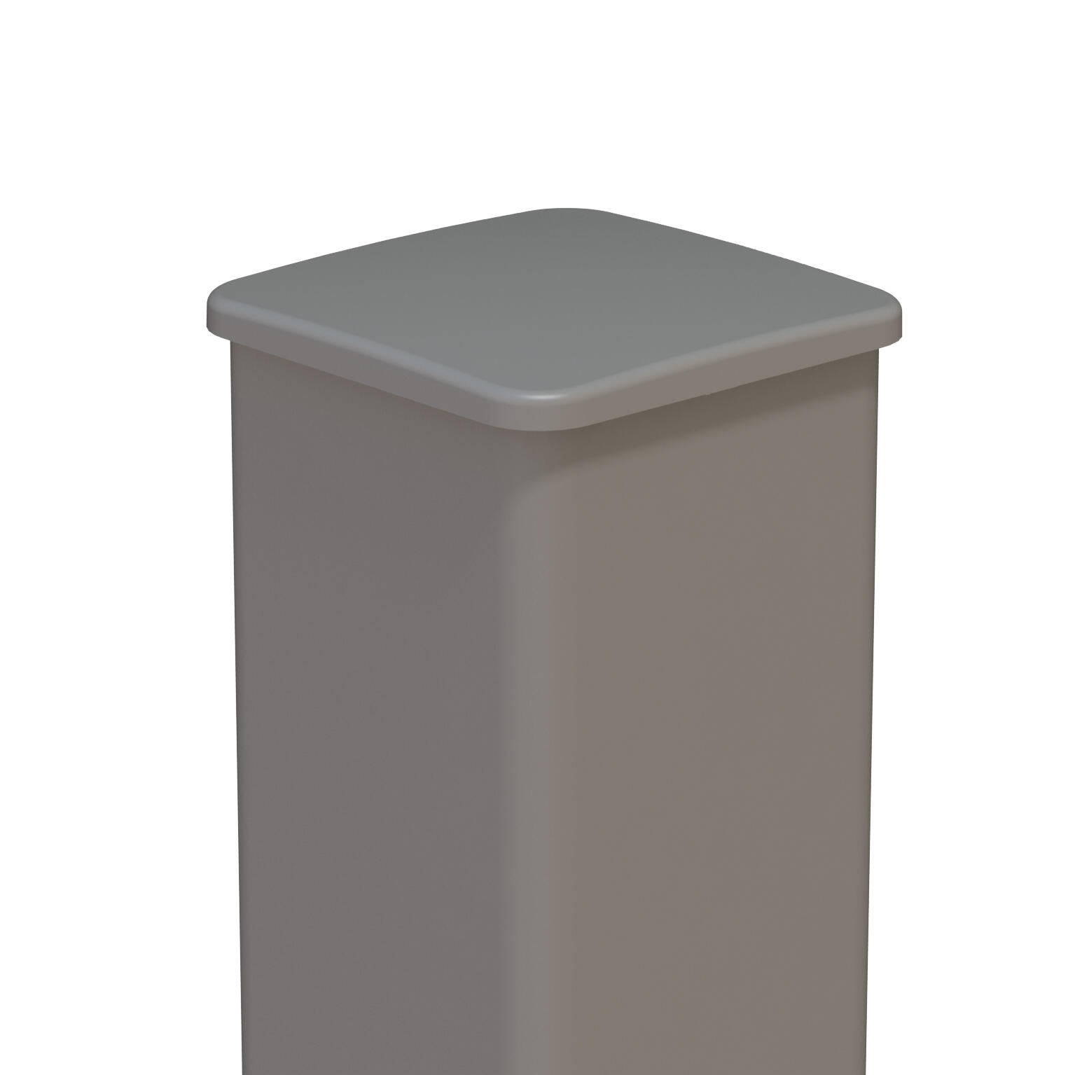 Poteau aluminium gris, l.18 x P.18 x H.250 cm - 3