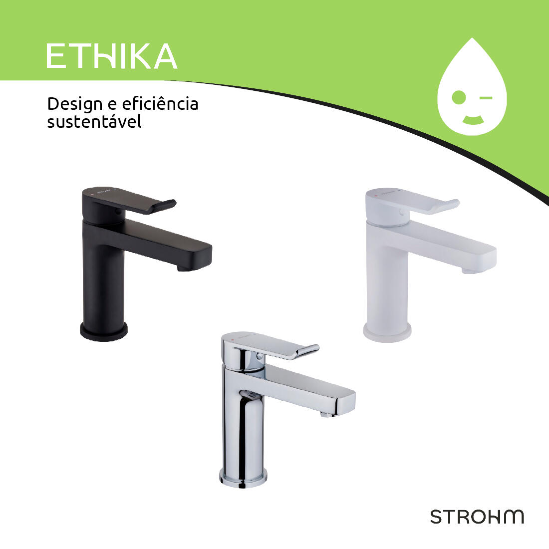 Torneira de lavatório cromado Strohm Ethika - 6