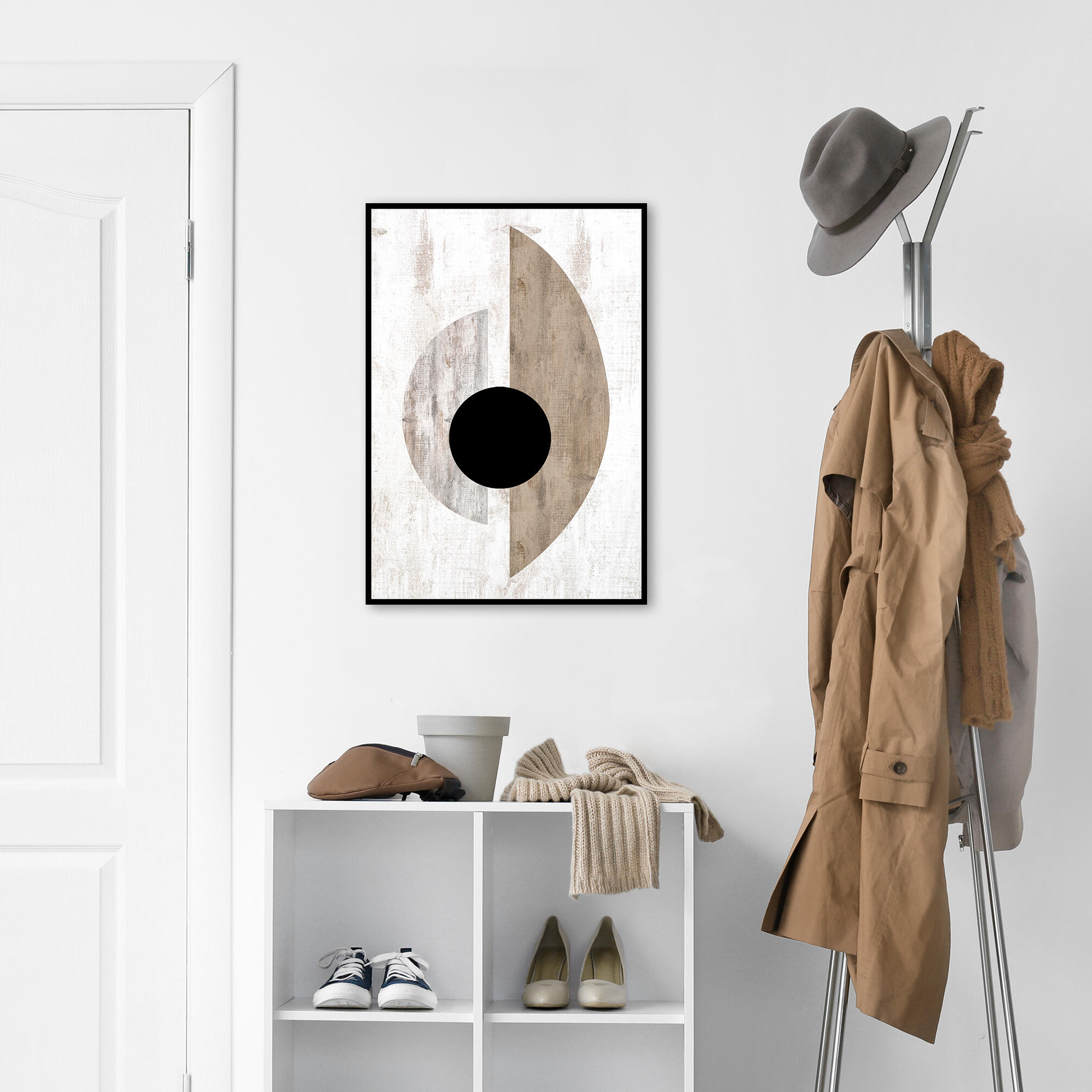 Tapa de contador enmarcada negro forma punta de 35 x 50 cm