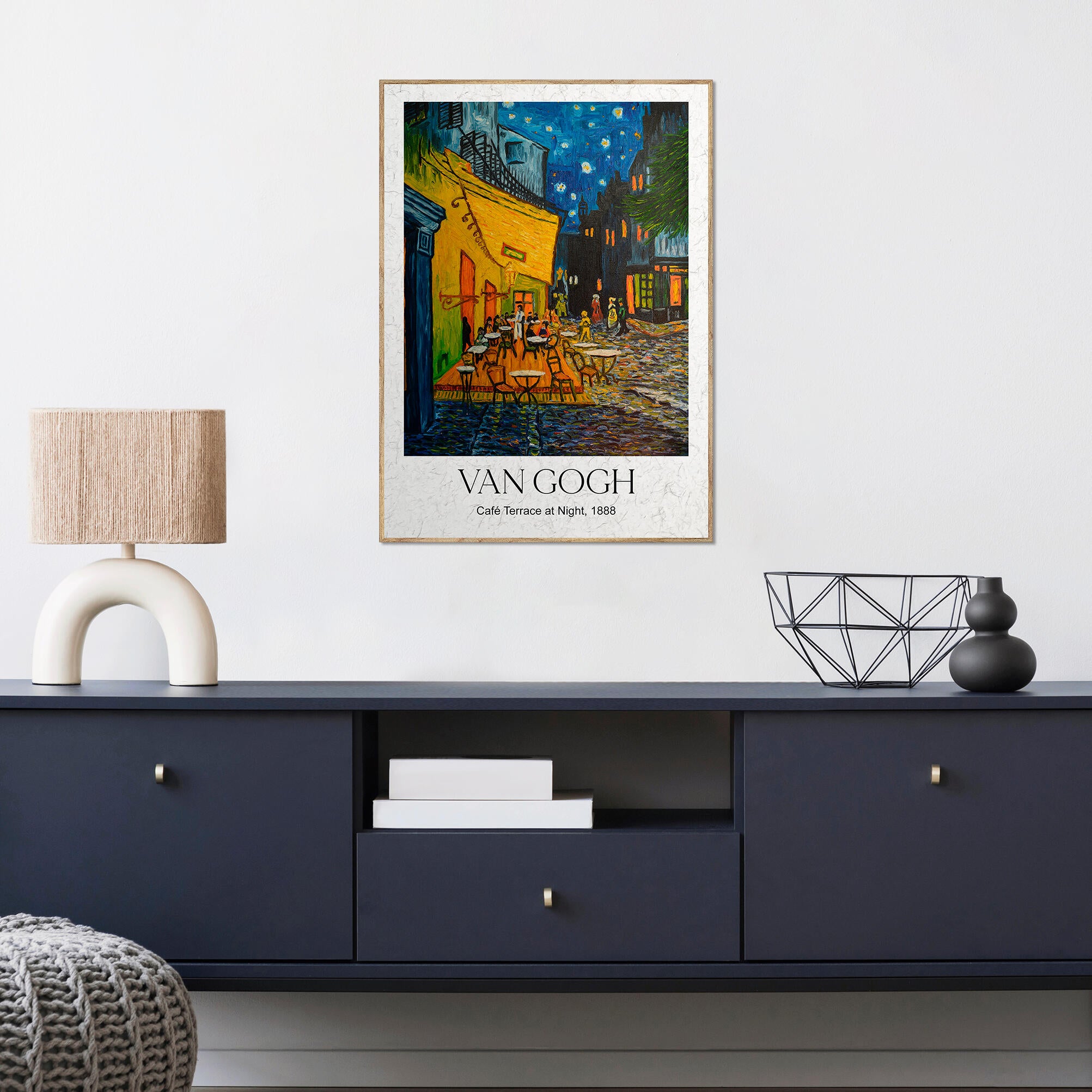 Quadro com moldura Deco Art Van Gogh rua 50x70 cm faia - 2