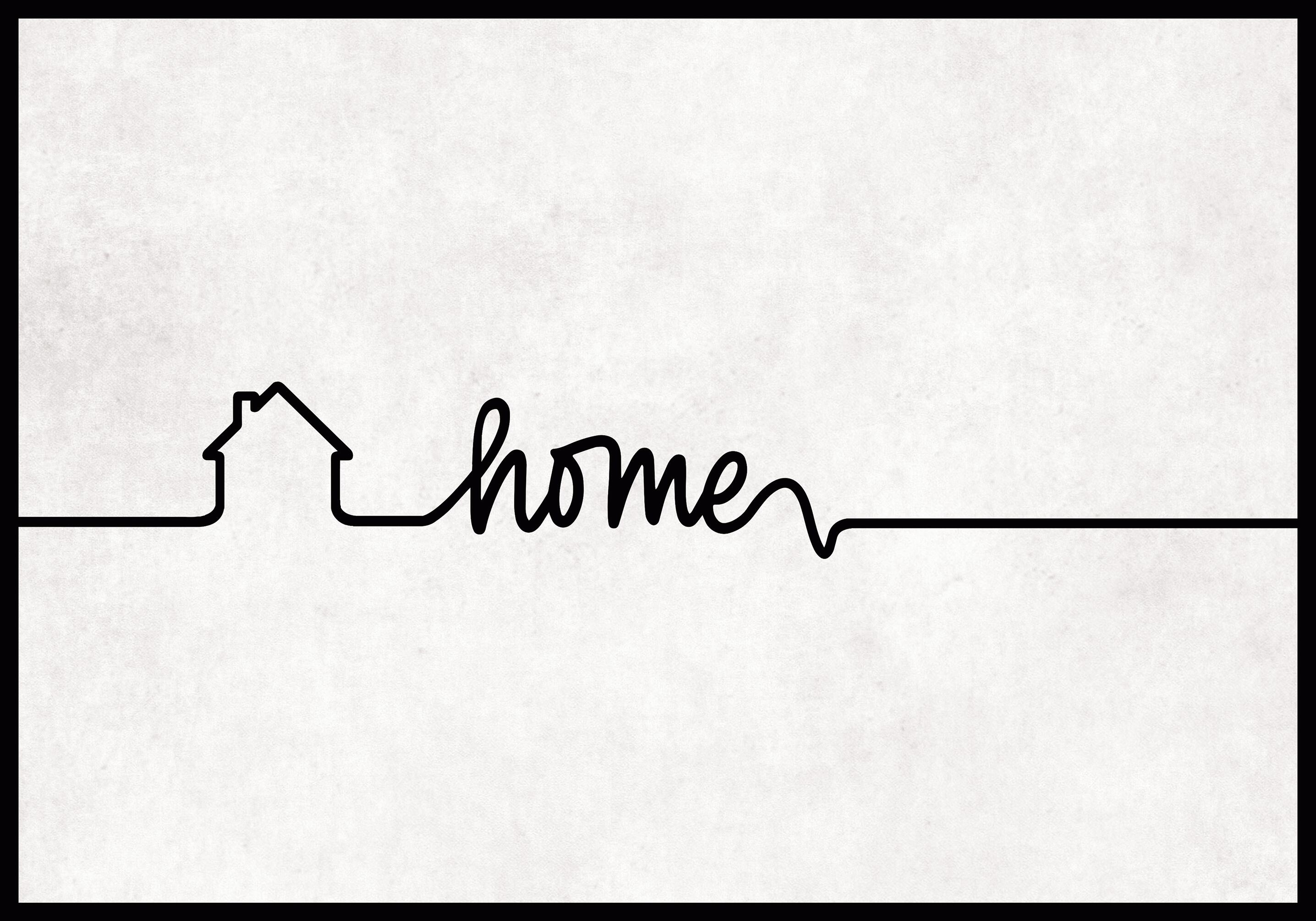 Tapa de contador enmarcada negro relieve home de 35 x 50 cm