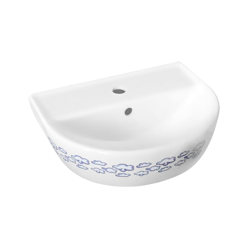 Umywalka ceramiczna narożna Kiddy 45x35 cm