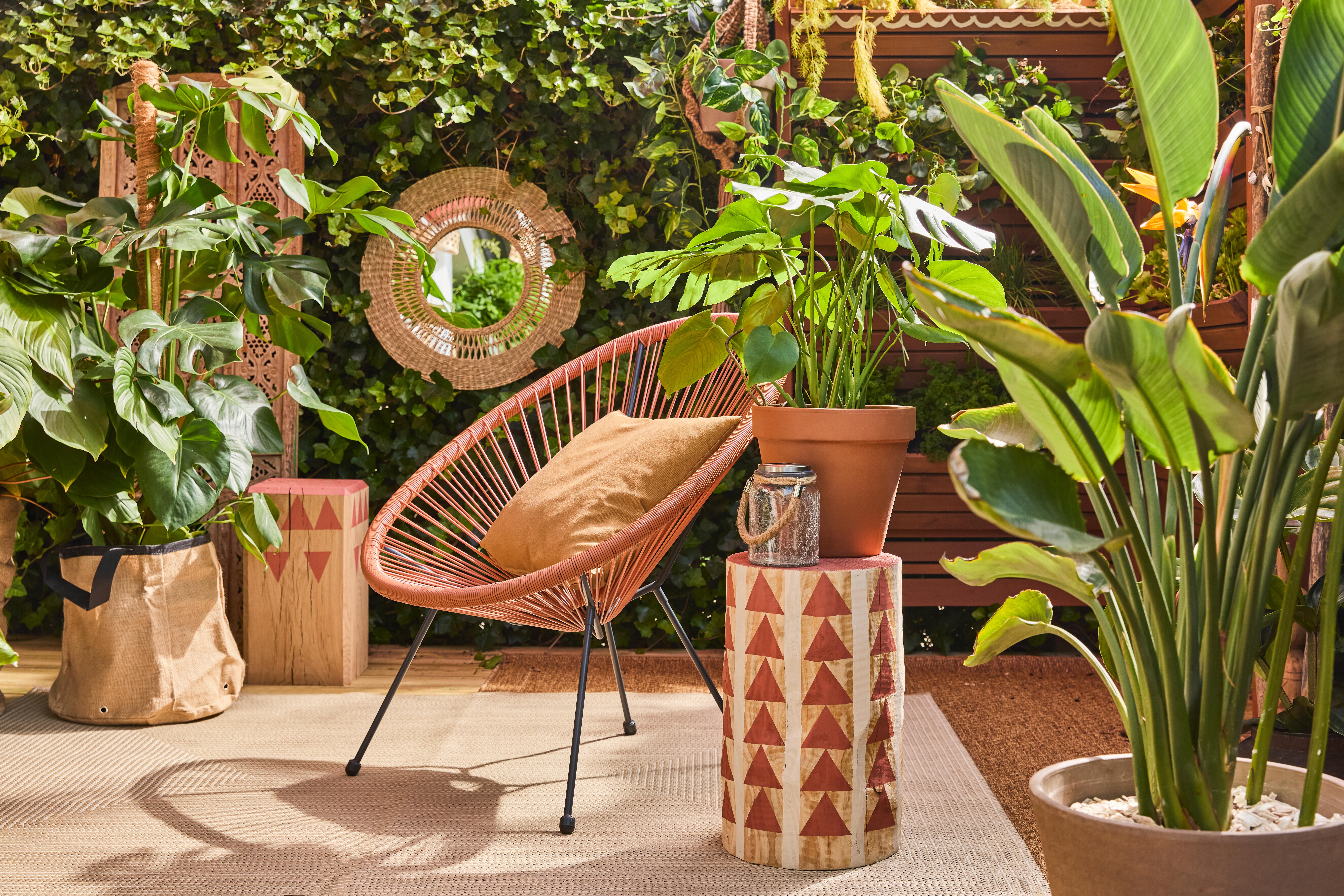 Cadeira relax rattan terracota Acapulco II - 11