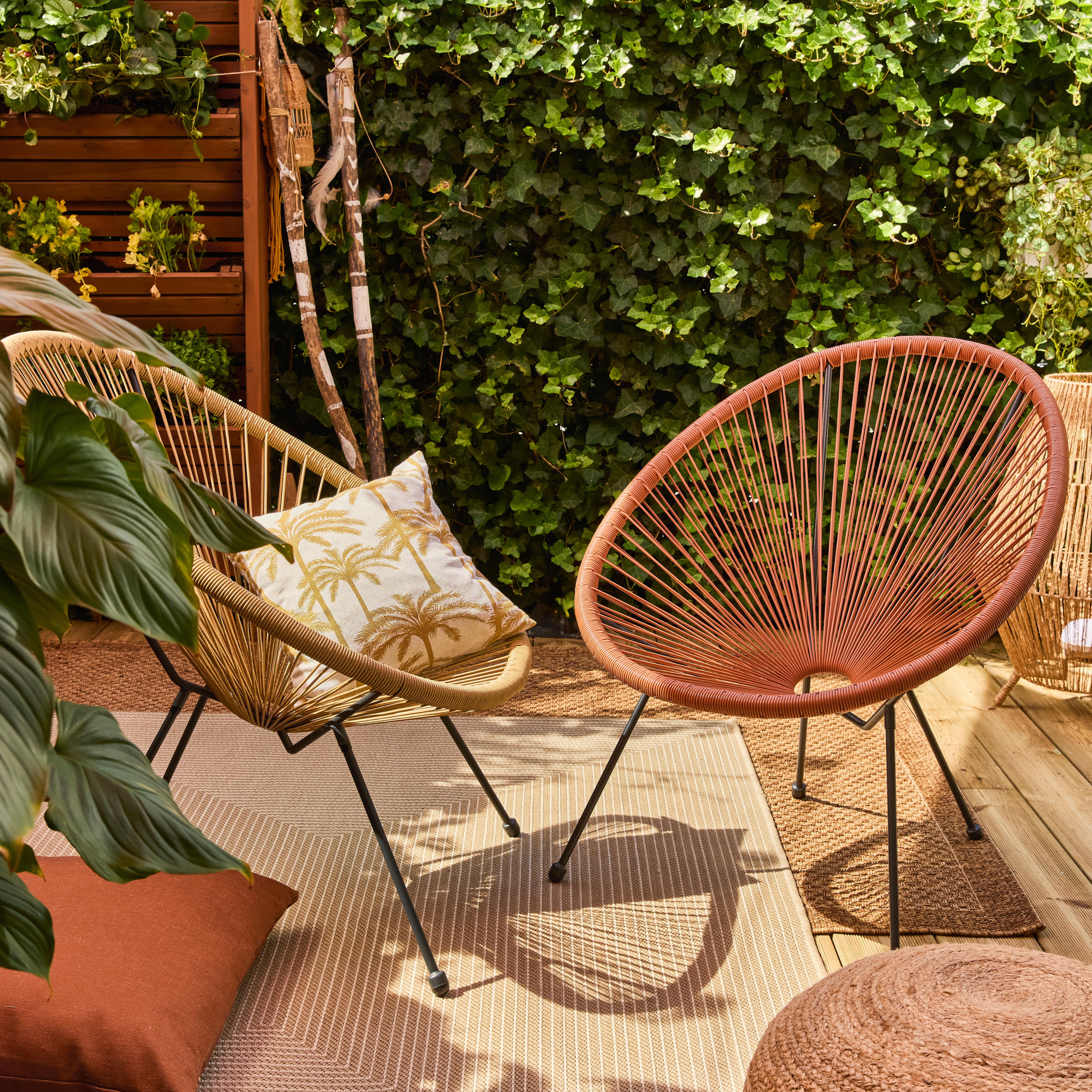 Cadeira relax rattan terracota Acapulco II - 10