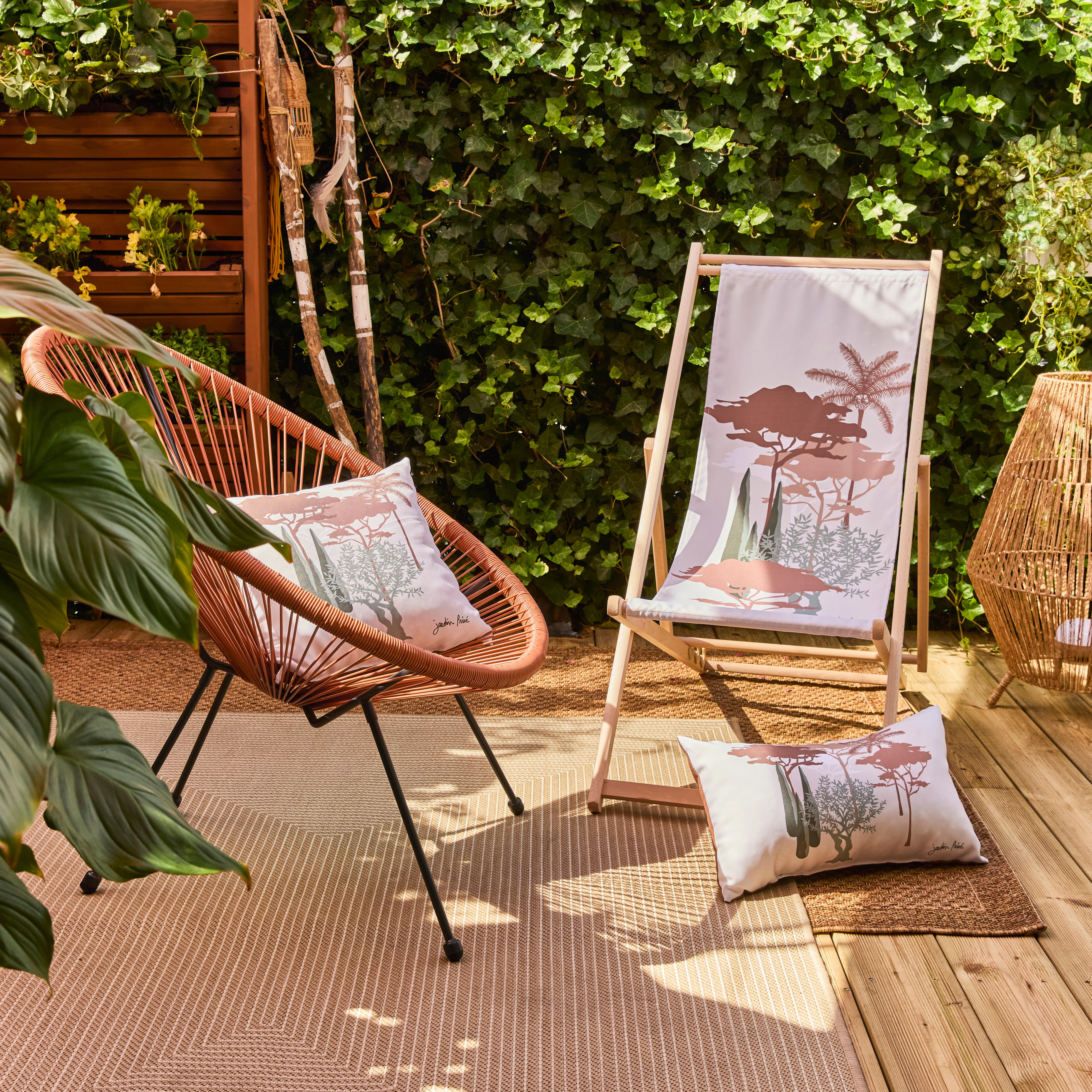 Cadeira relax rattan terracota Acapulco II - 8