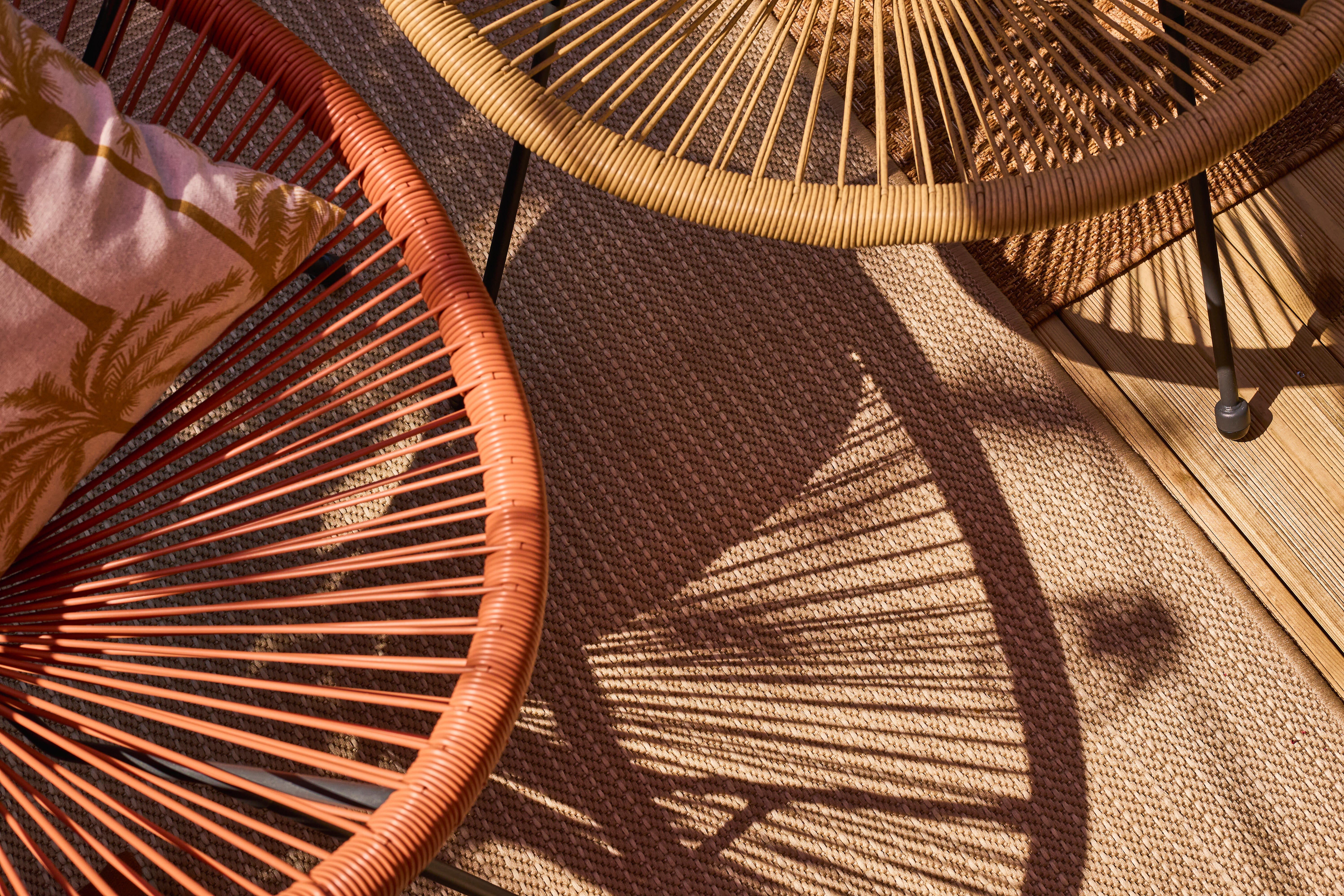 Cadeira relax rattan terracota Acapulco II - 4