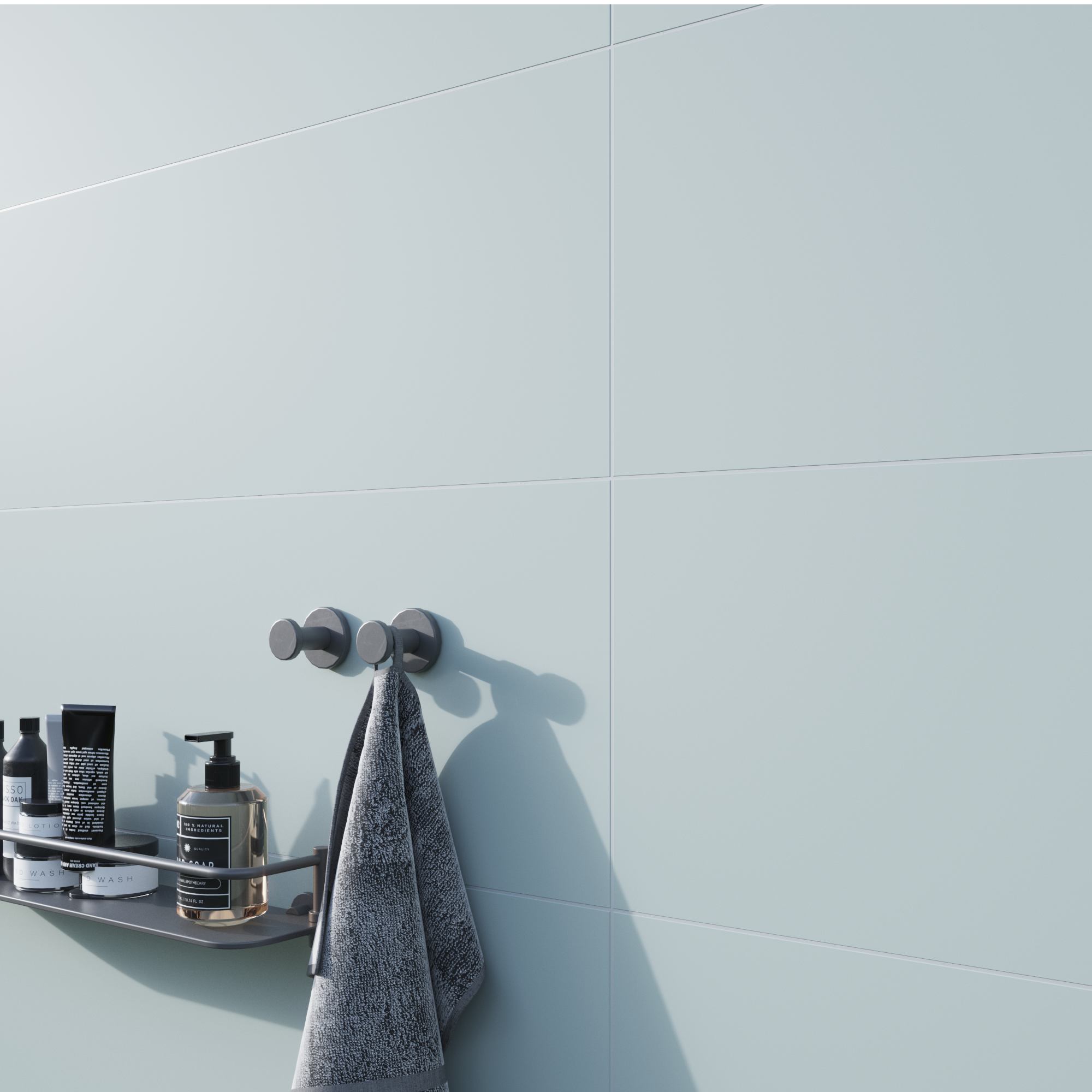 Carrelage mur intérieur effet bleu polaire Arctic  l.30 x L.90 cm ARTENS - 3