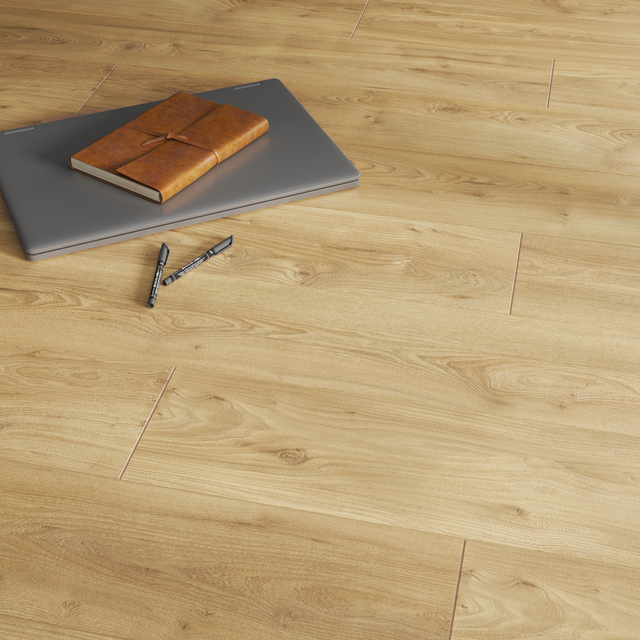 Carrelage sol/mur intérieur effet bois marron naturel Malte l.19.8 x L.119.8 cm 