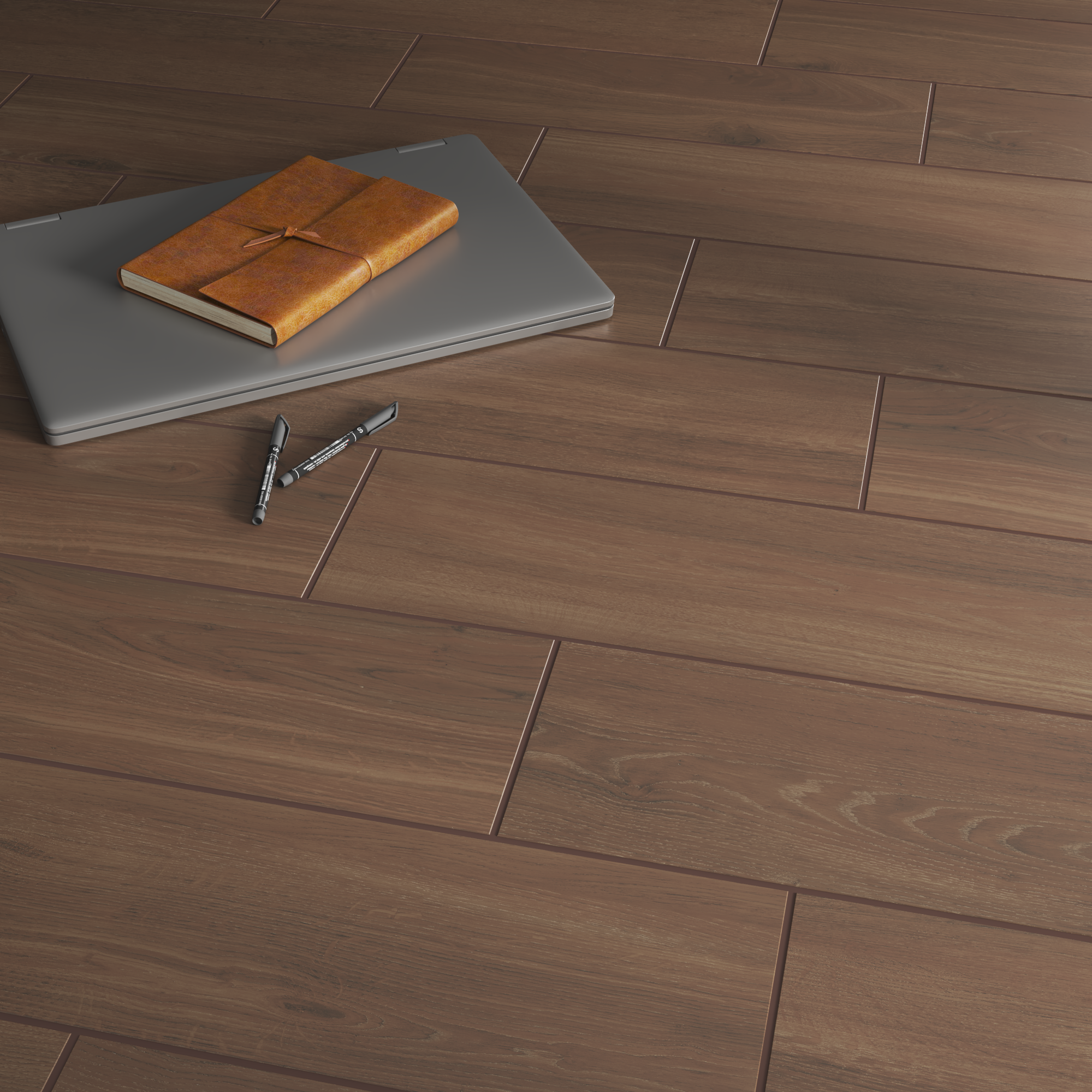 Suelo cerámico verna efecto madera nogal 20.5x61.5 cm c1 artens