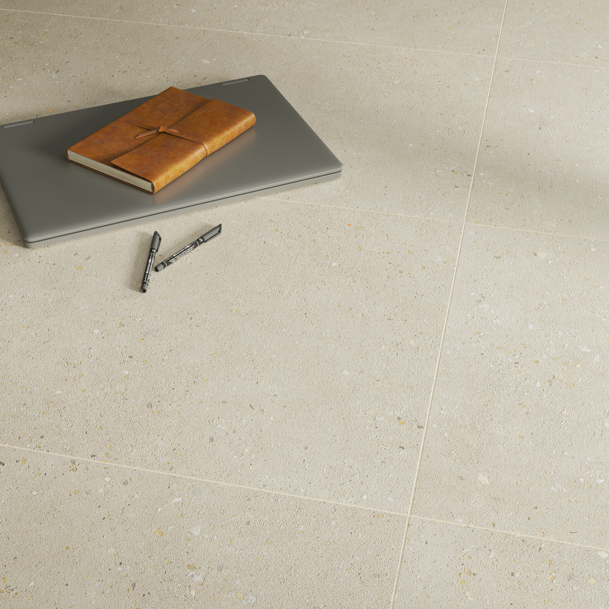 Pavimento cerâmico bege mate 60x120 cm Artens Cavir - 3