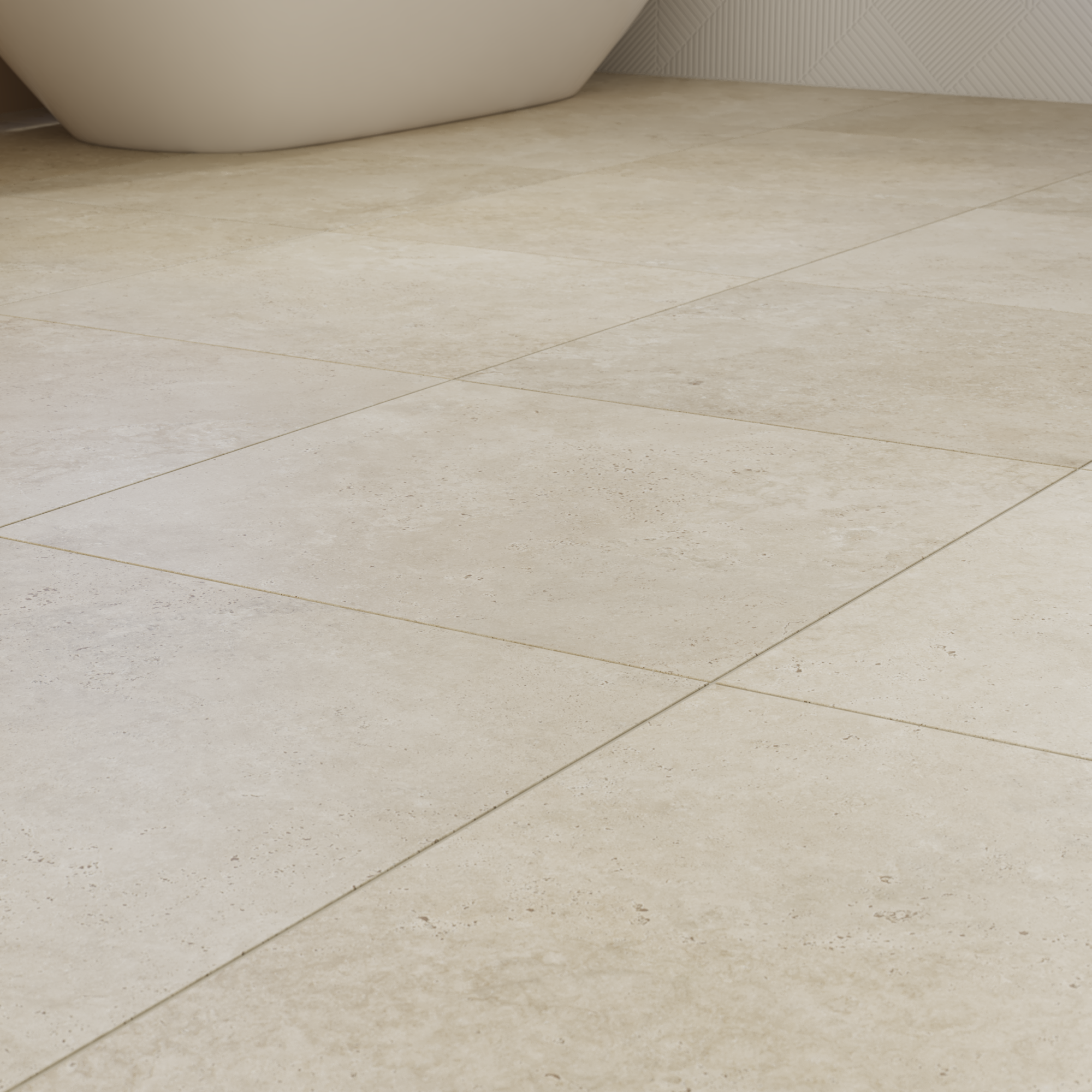 Carrelage sol/mur intérieur effet travertin beige Koos l.59.8 x L.59.8 cm ARTENS - 9